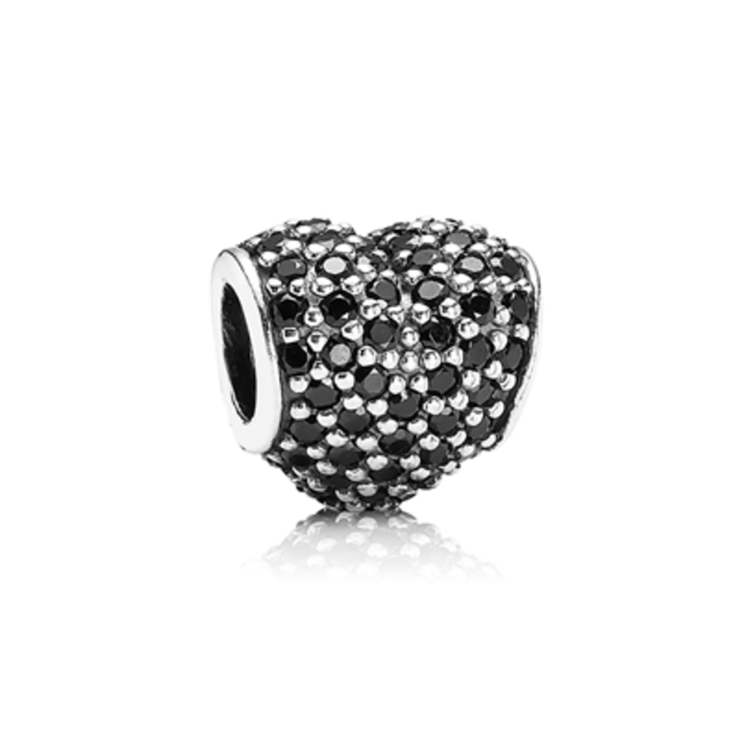 BLACK PAVE HEART CHARM