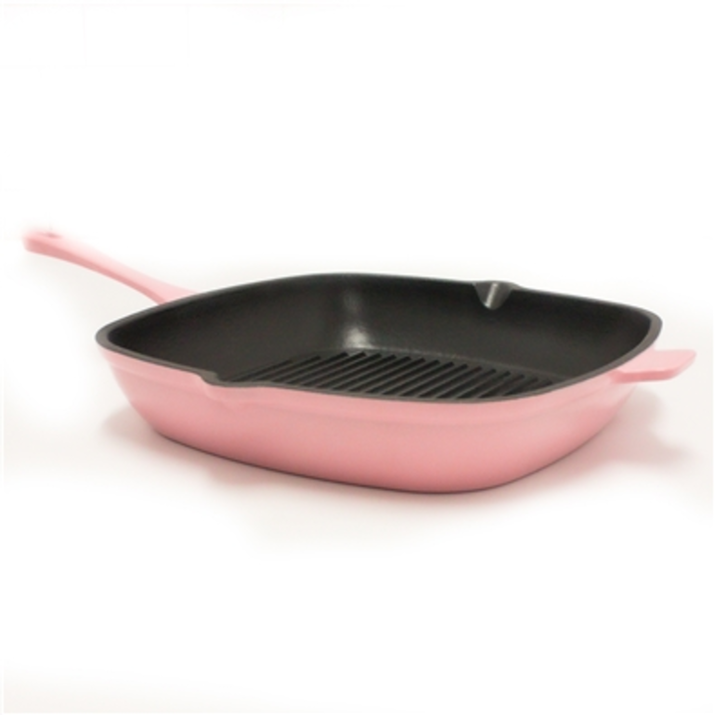 NEO CAST IRON SQUARE GRILL PAN, PINK, 11"