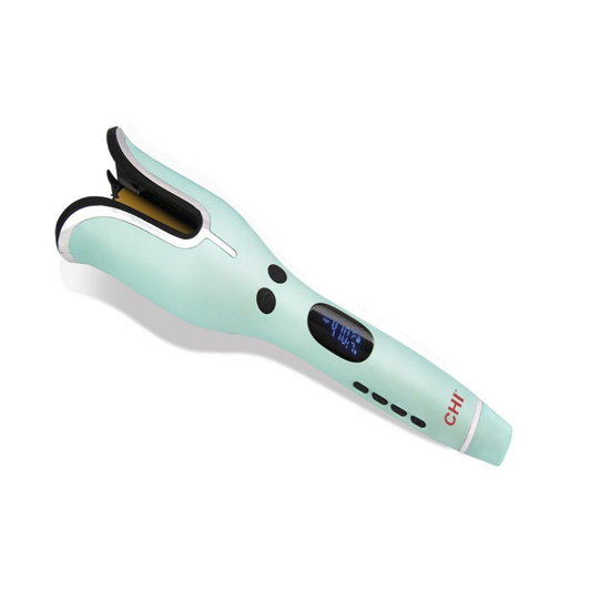 SPIN 'N CURL 1" CERAMIC ROTATING CURLER - (GREEN)