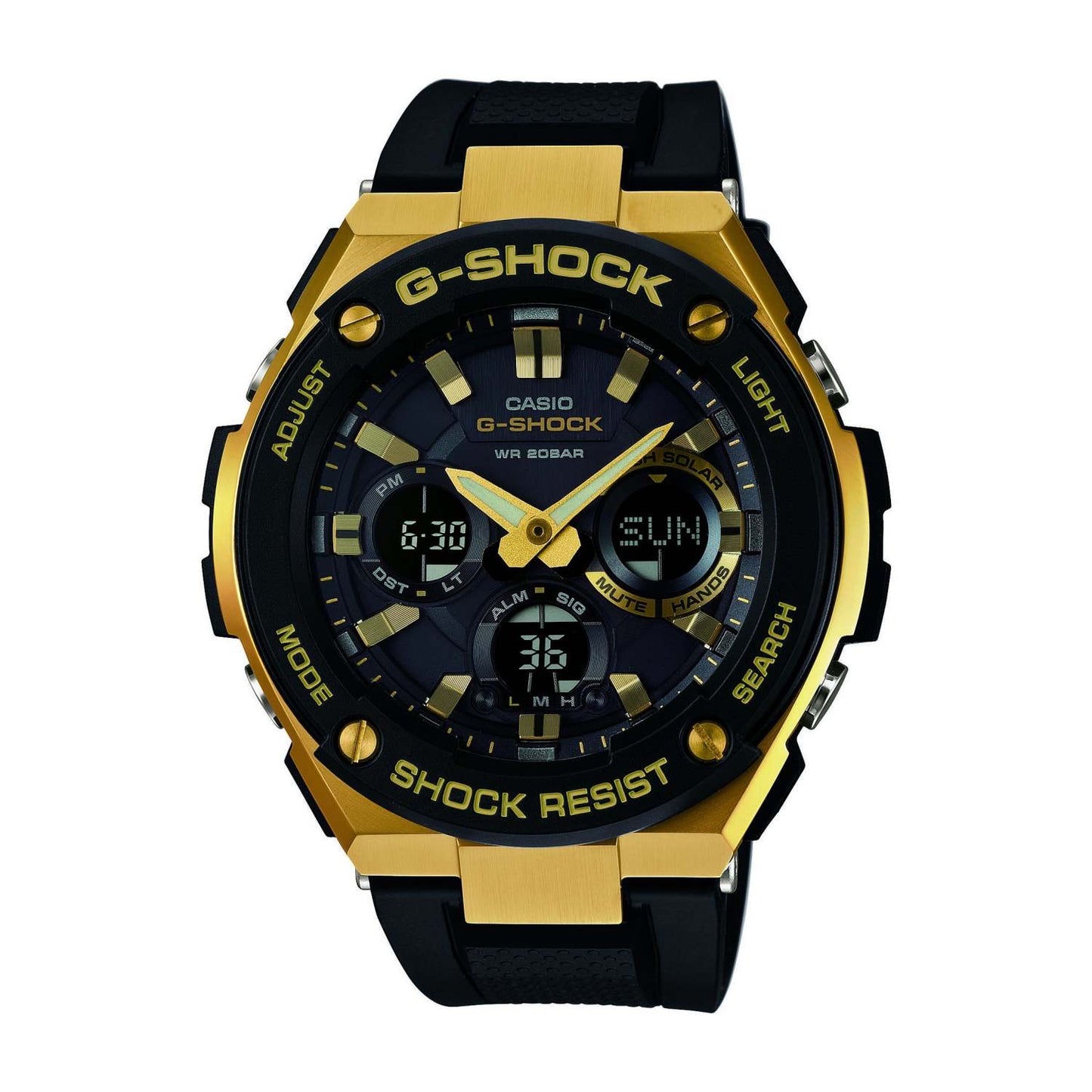 G-SHOCK G-STEEL SOLAR WATCH BLACK/GOLD