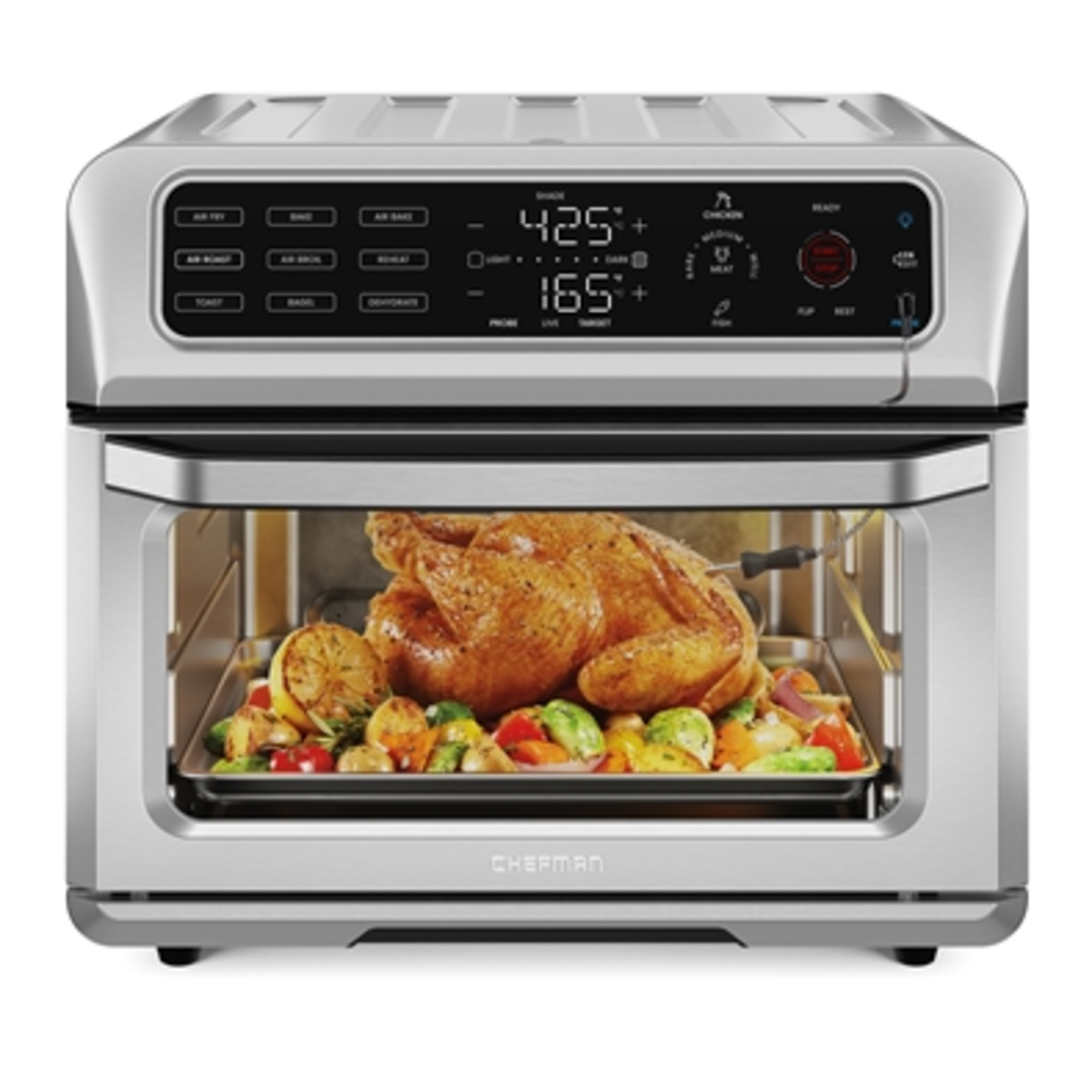 20 QT OVEN PLUS AIR FRYER, SILVER