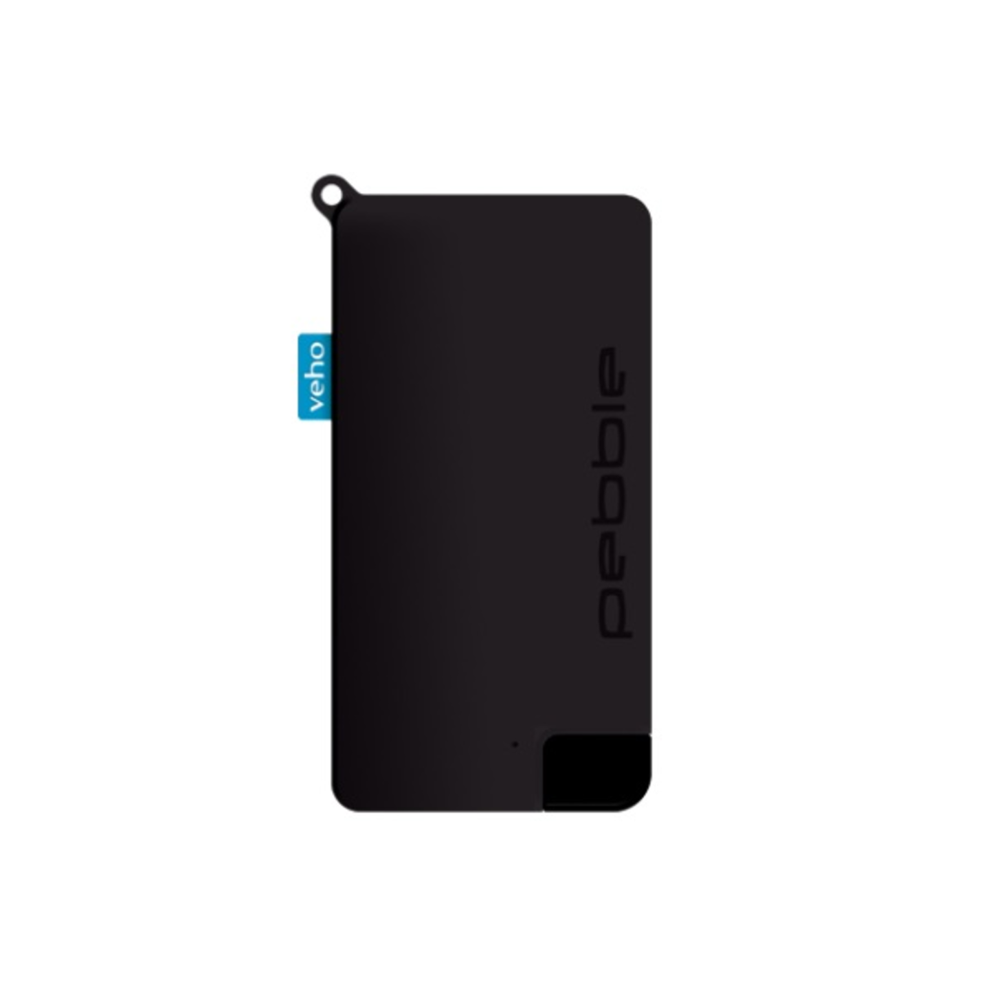 VEHO PEBBLE POKKET 1000MAH MICRO SIZE KEYRING POWER BANK - BLACK