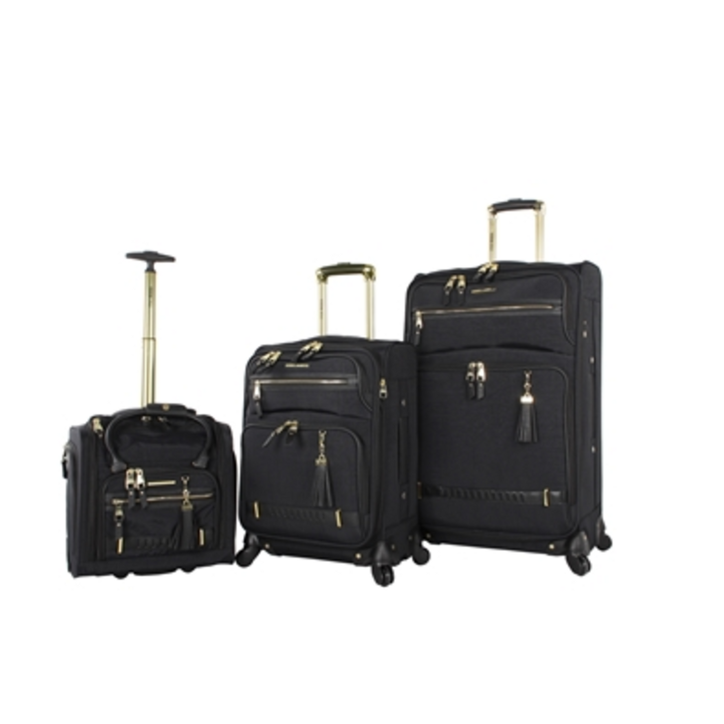 PEEK A BOO EXPANDABLE SPINNER SET, BLACK, 3 PIECES