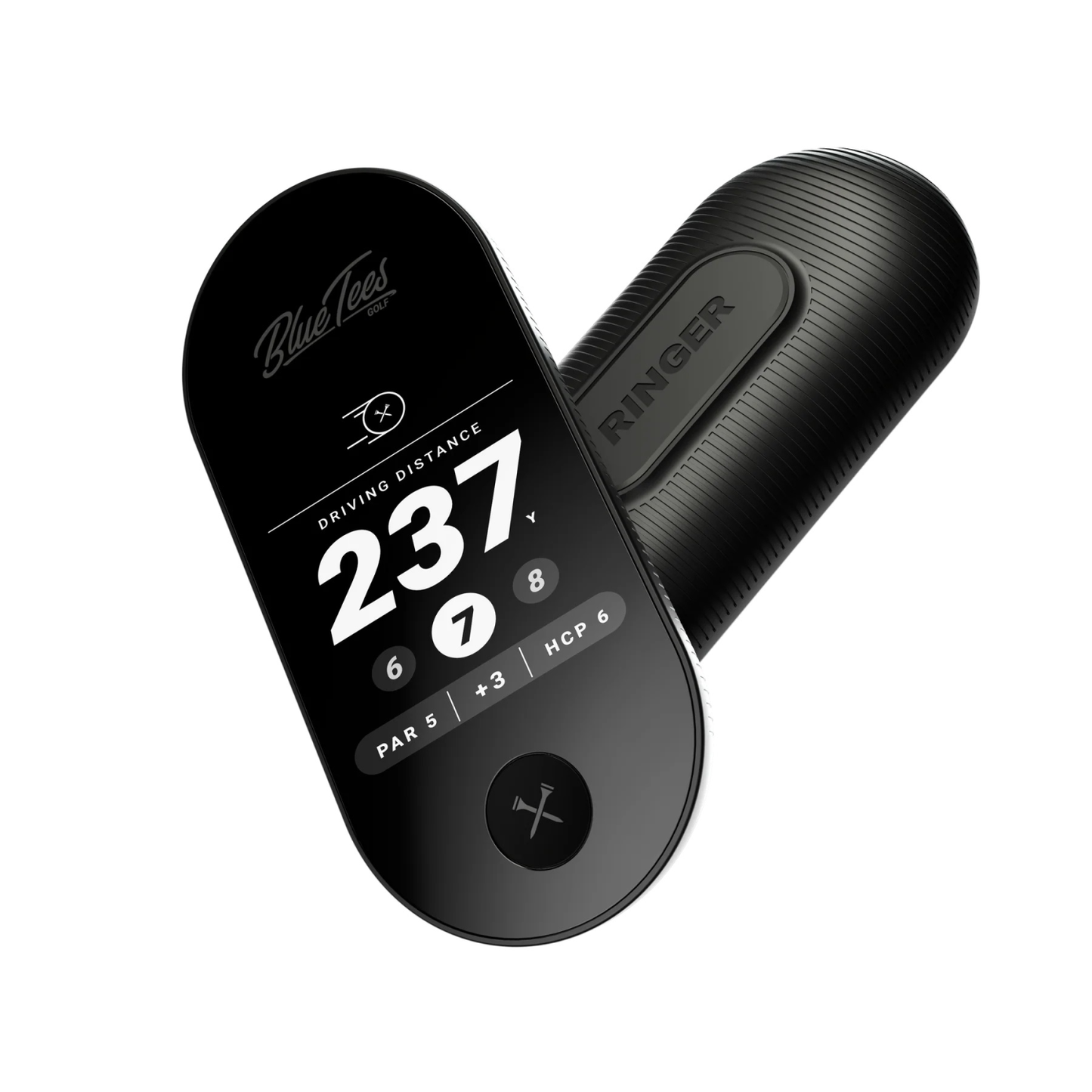 BLUE TEES GOLF RINGER GPS HANDHELD - BLACK