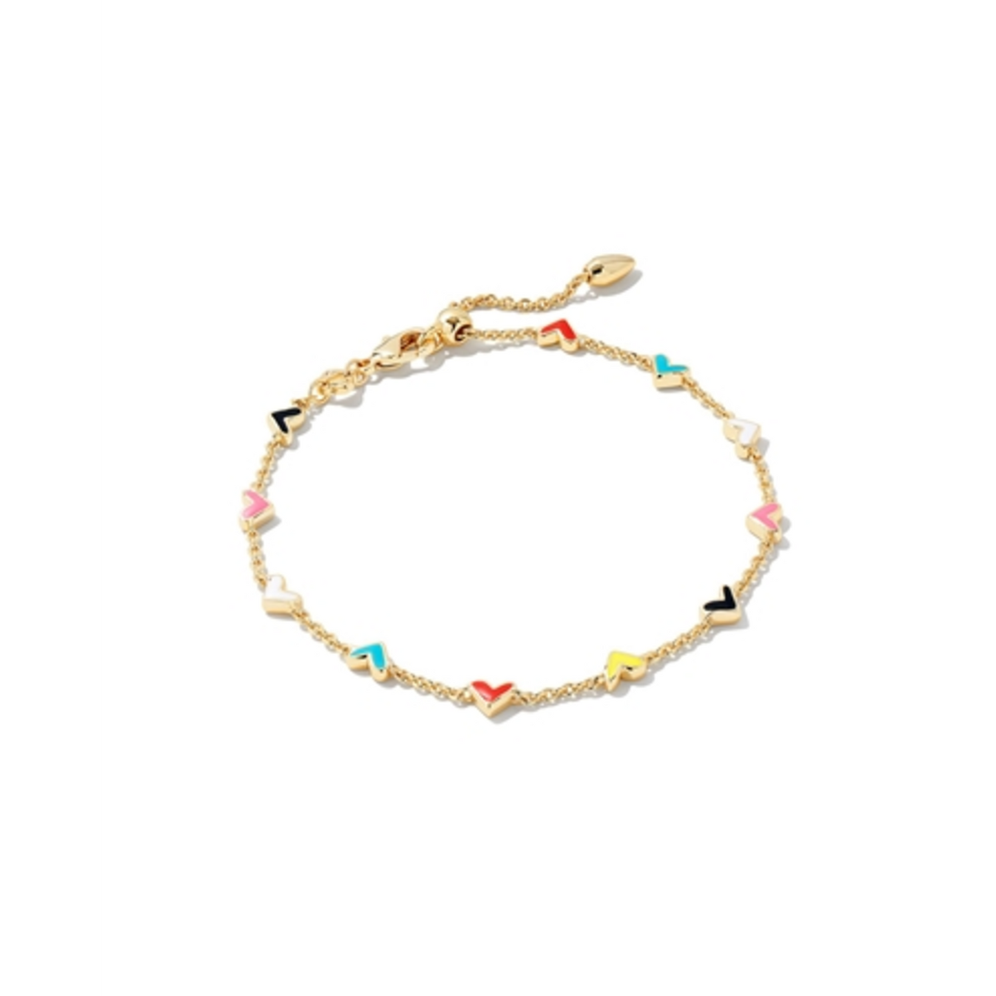 HAVEN HEART DELICATE BRACELET, GOLD MULTI