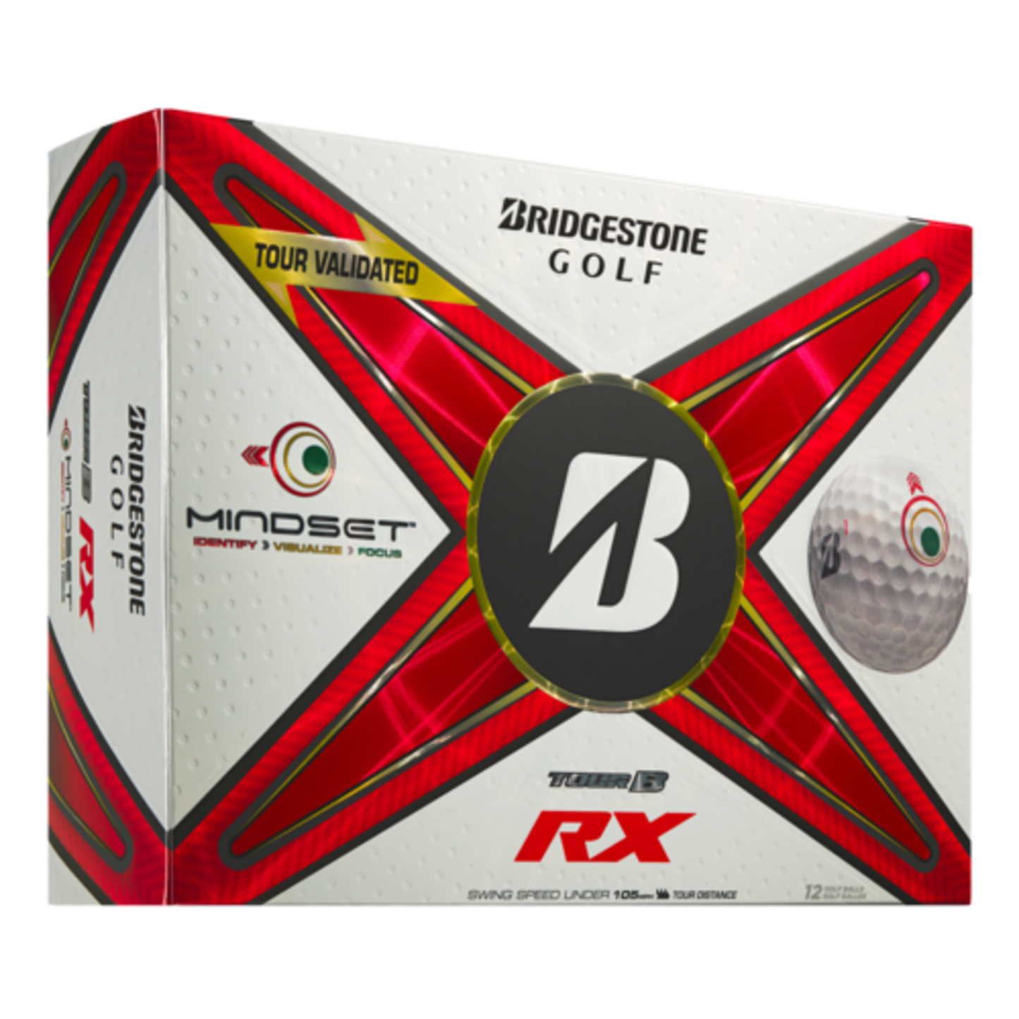 BRIDGESTONE TOUR B RX MINDSET GOLF BALLS