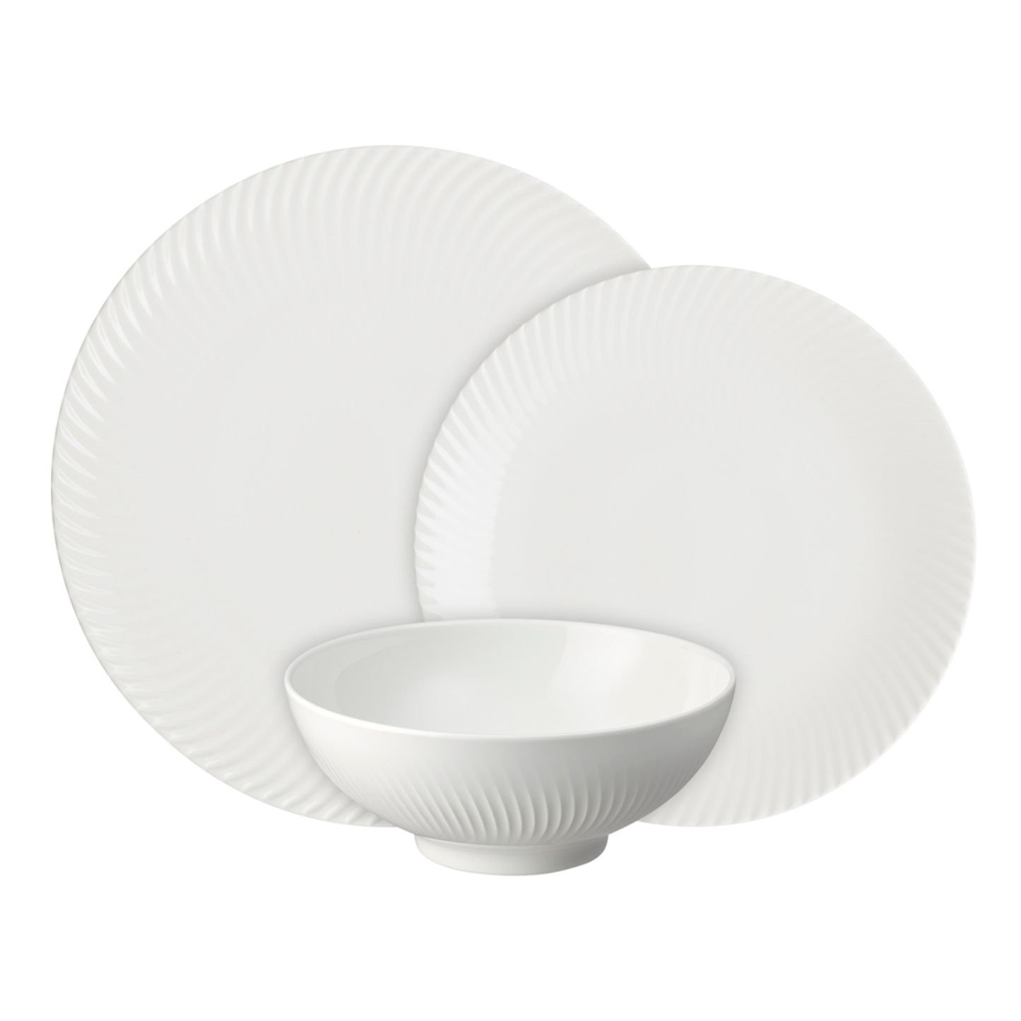 DENBY ARC WHITE 12PC DINNERWARE SET