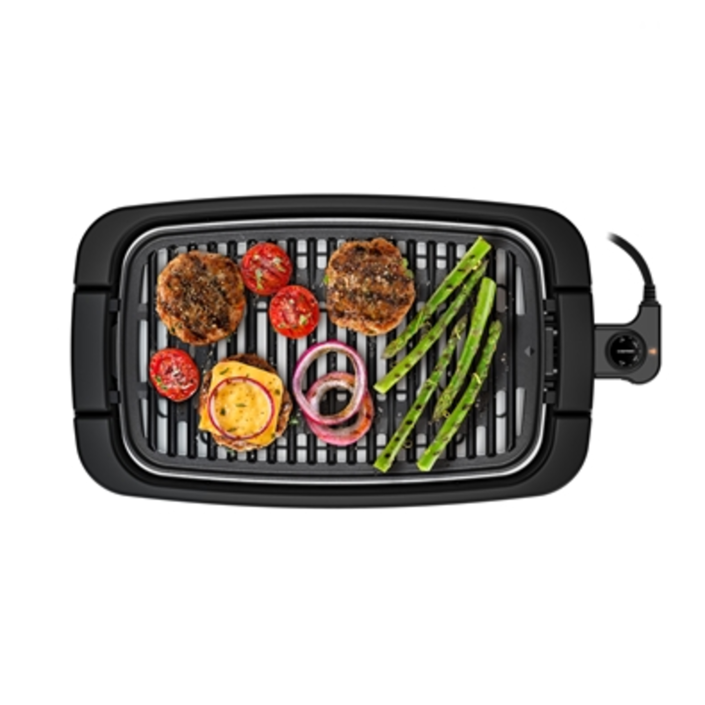 SMOKELESS ELECTRIC INDOOR GRILL, BLACK, 20.9" X 11" X 3.3"