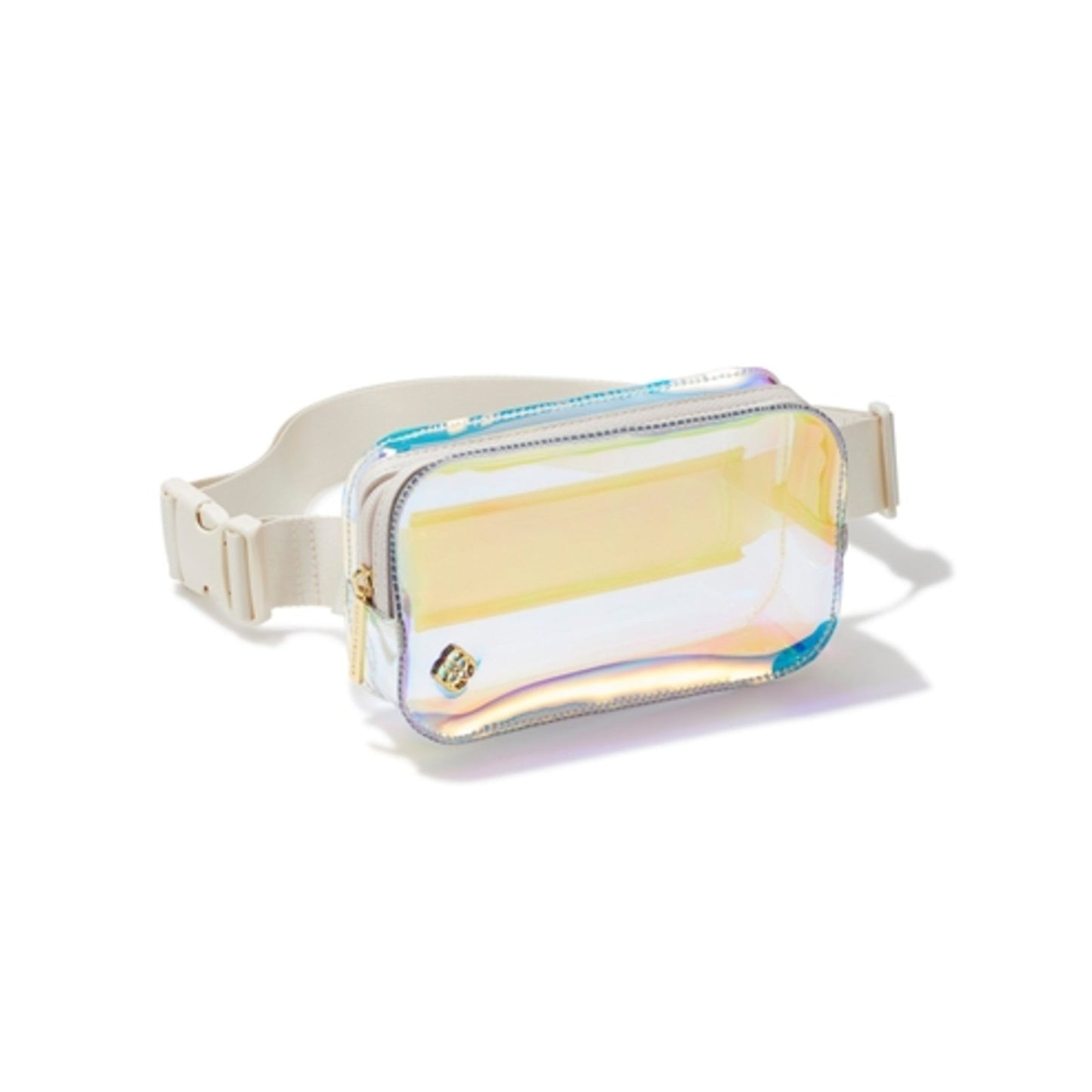 CLEAR BELT BAG, CLEAR IRIDESCENT