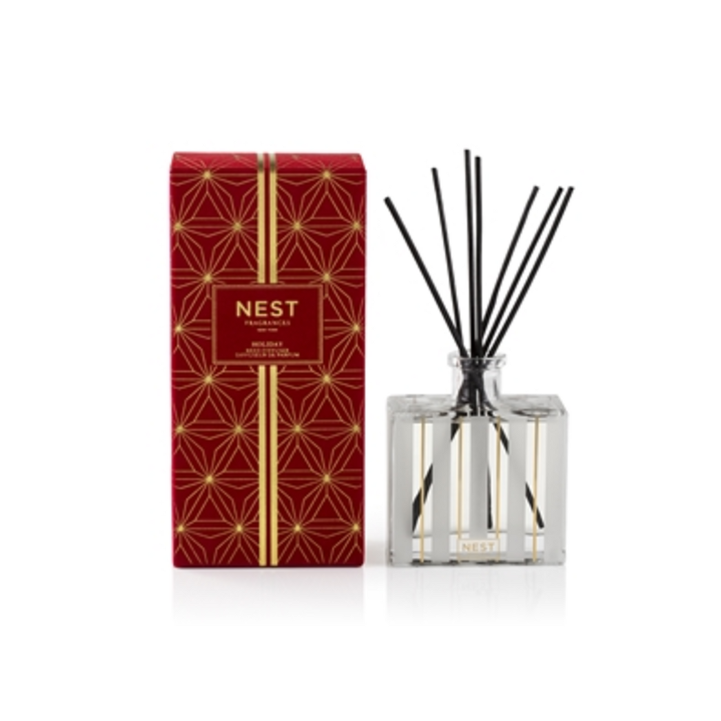 HOLIDAY REED DIFFUSER, GOLD/CLEAR