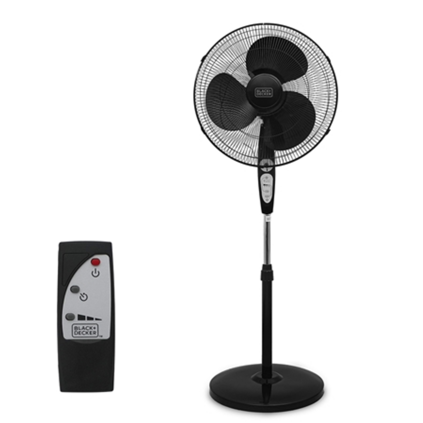 STAND FAN, BLACK, 18"