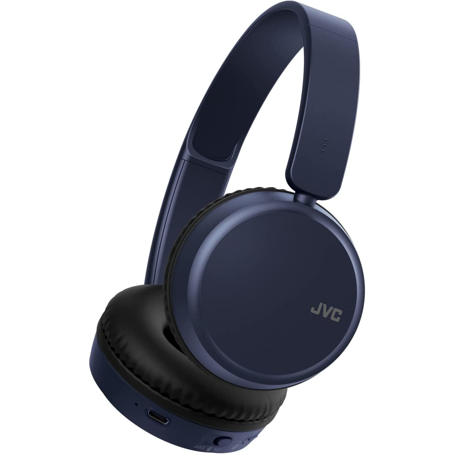 JVC BLUETOOTH WIRELESS BASS-BOOST EQ ON-EAR HEADPHONES - BLUE