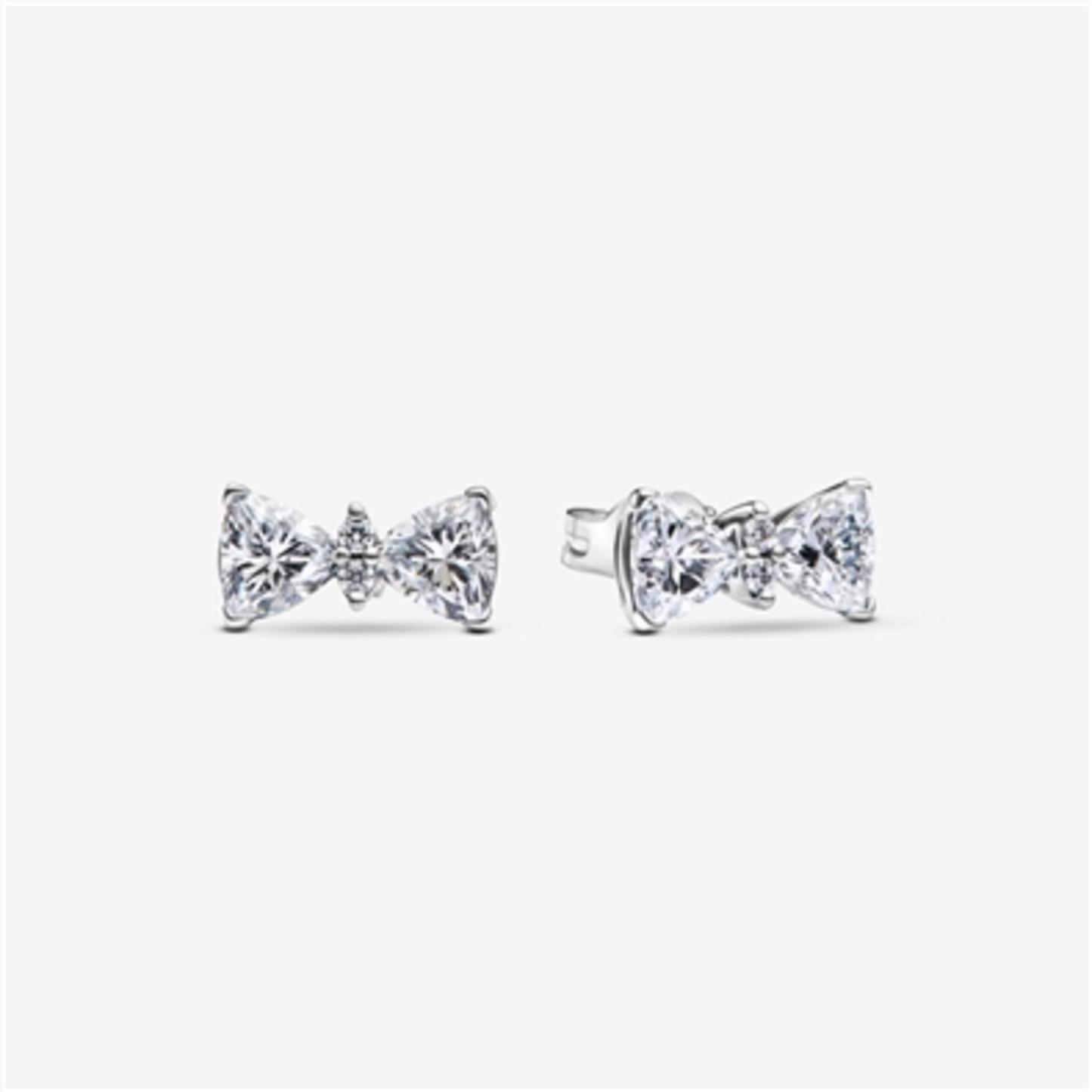 SPARKLING BOW STUD EARRINGS