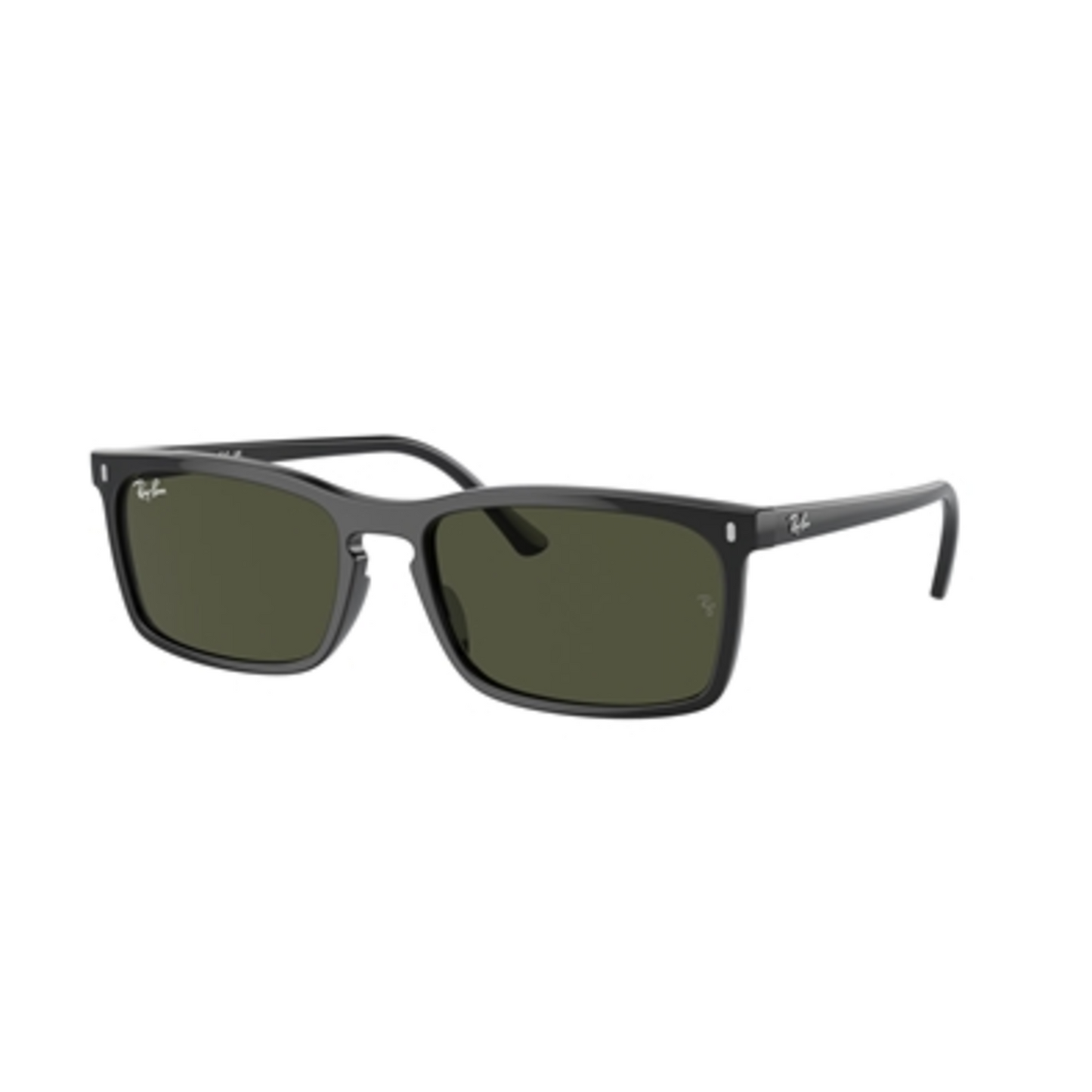 RECTANGULAR NON POLARIZED SUNGLASSES, BLACK/GREEN, 56