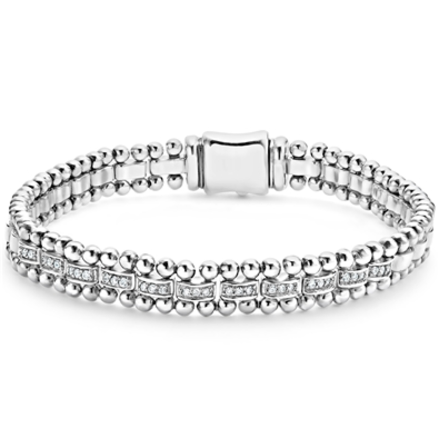 CAVIAR SPARK DIAMOND LINK BRACELET, MEDIUM