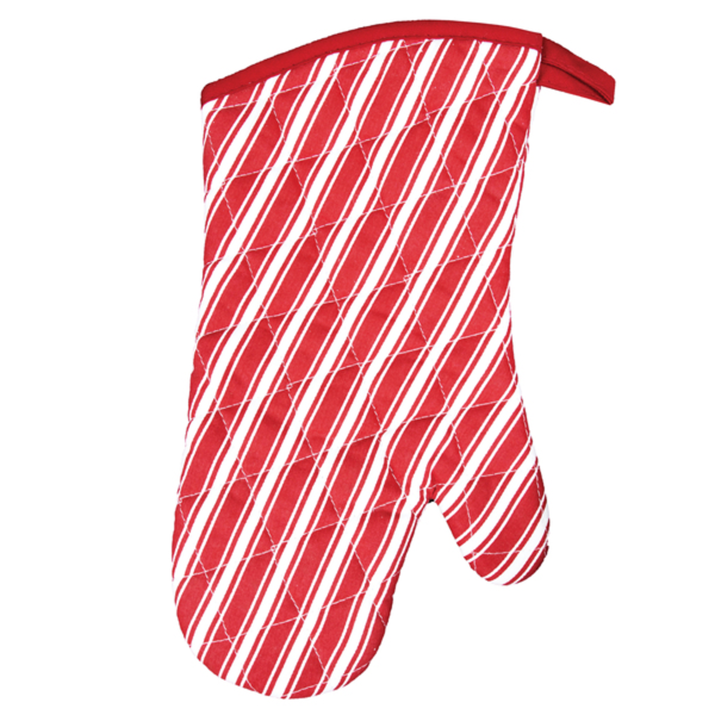 STRIPED POT MITT RED