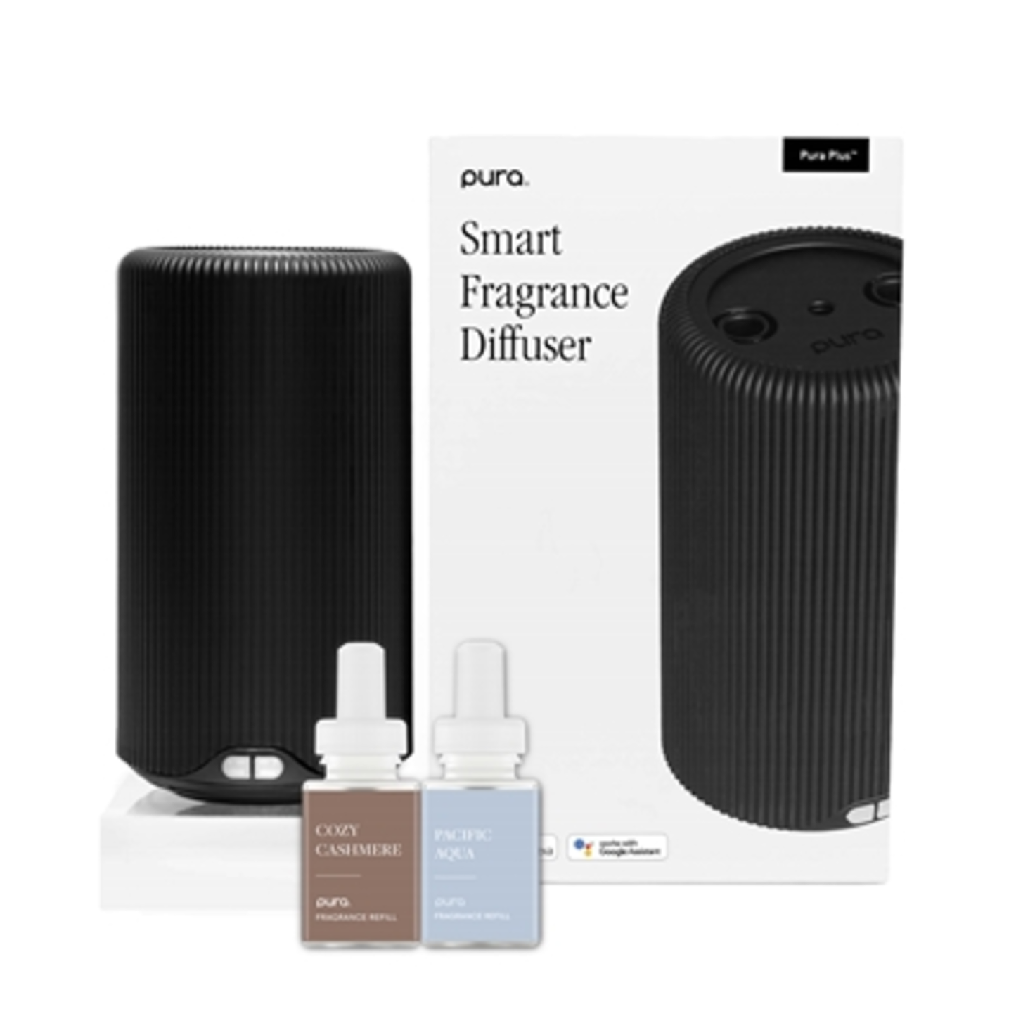 PURA PLUS SMART DIFFUSER SET, BLACK, 3 PIECES