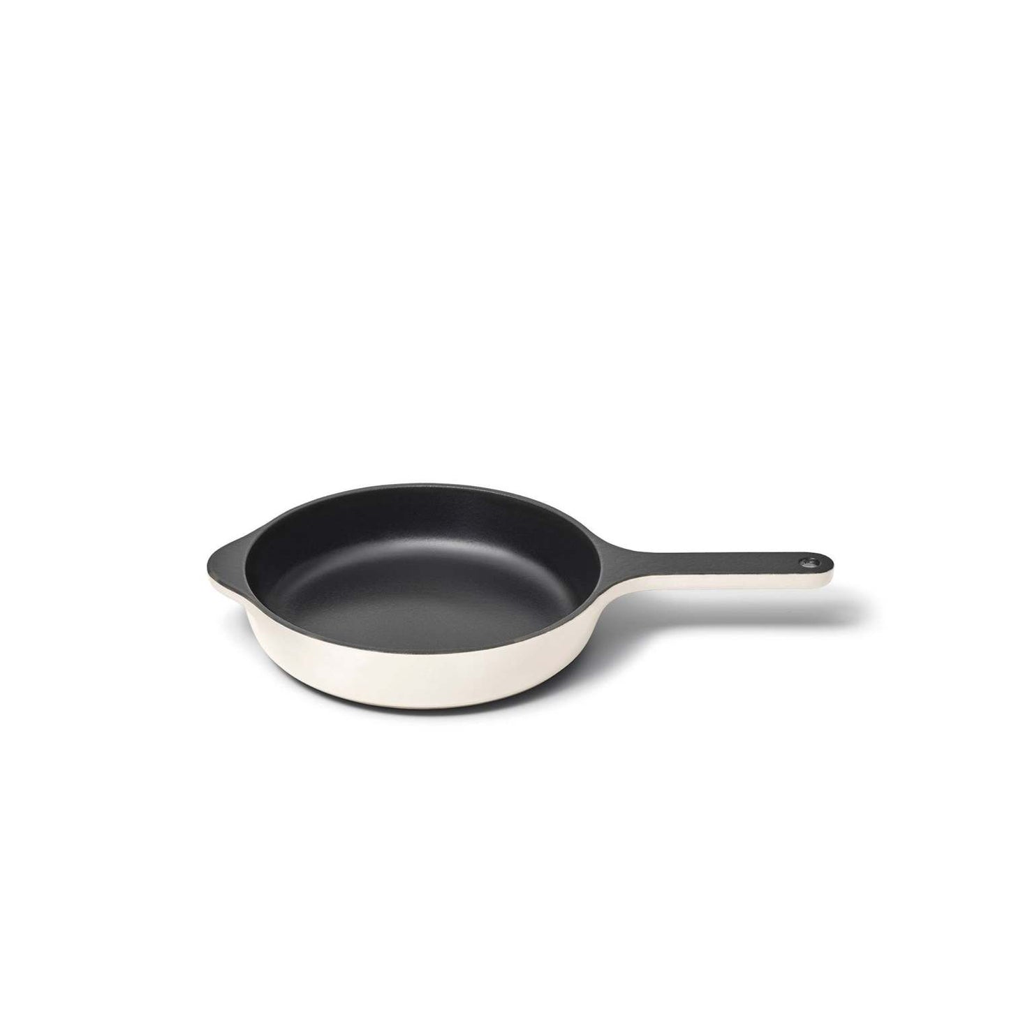 8" ENAMELED CAST IRON MINI SKILLET CREAM