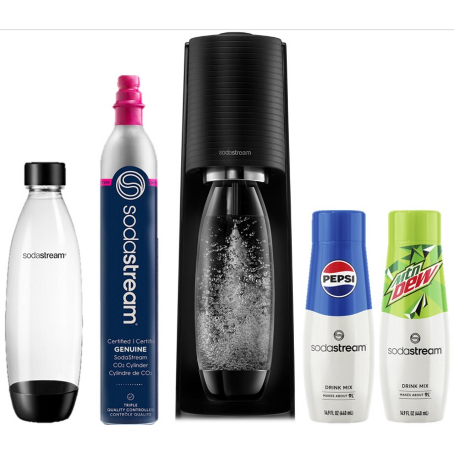 SODASTREAM TERRA BUNDLE KIT - BLACK
