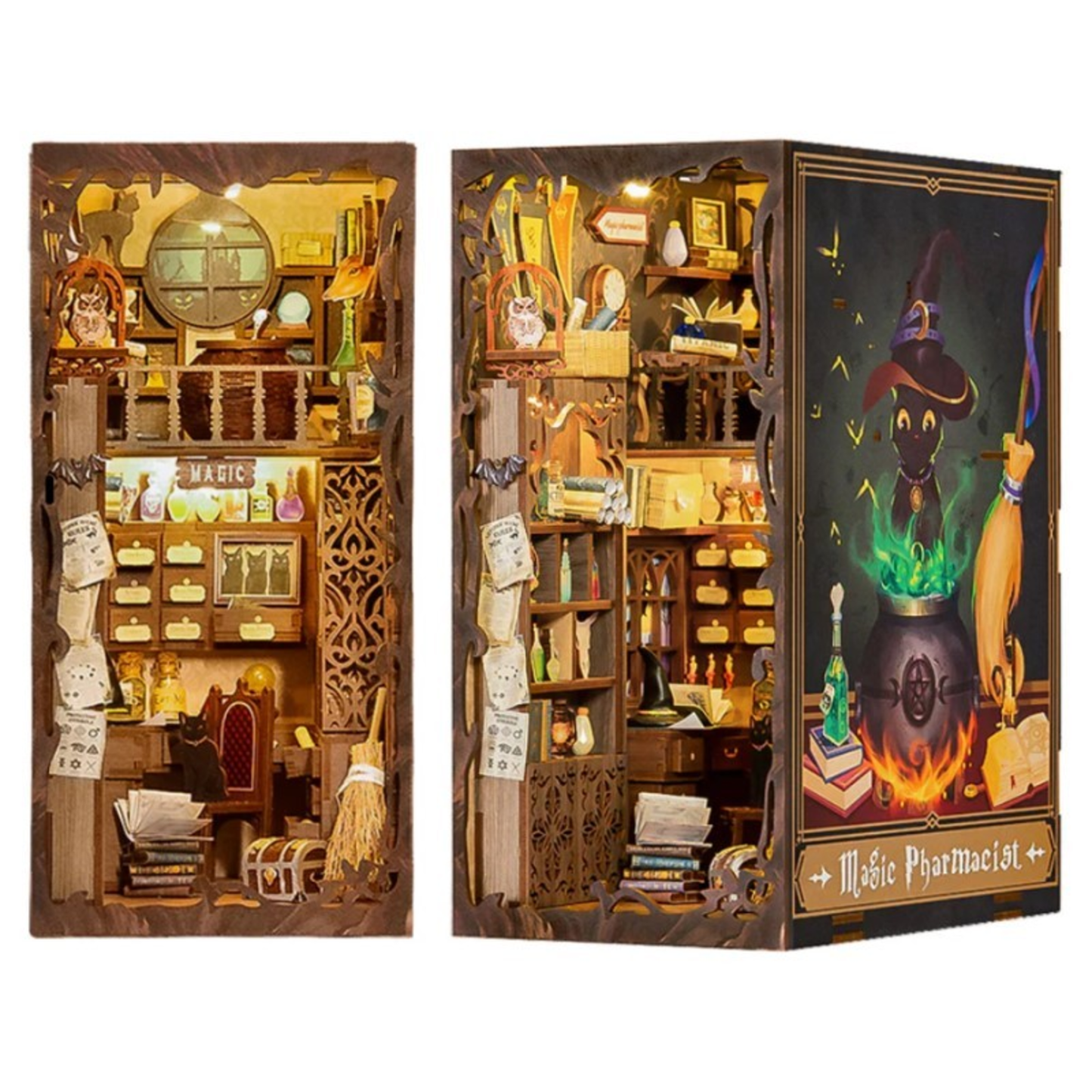 DIY MINIATURE KIT BOOK NOOK - (MAGIC PHARMACIST)