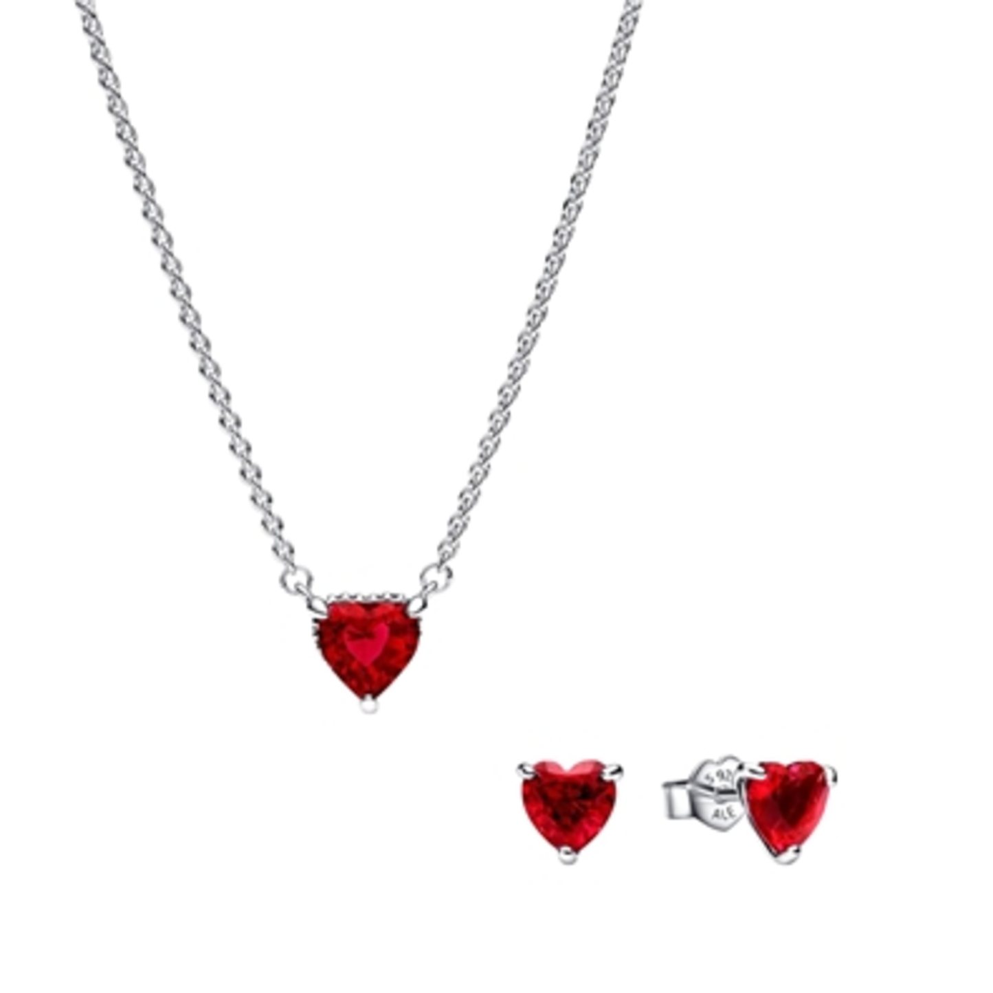 SPARKLING RED HEART SET