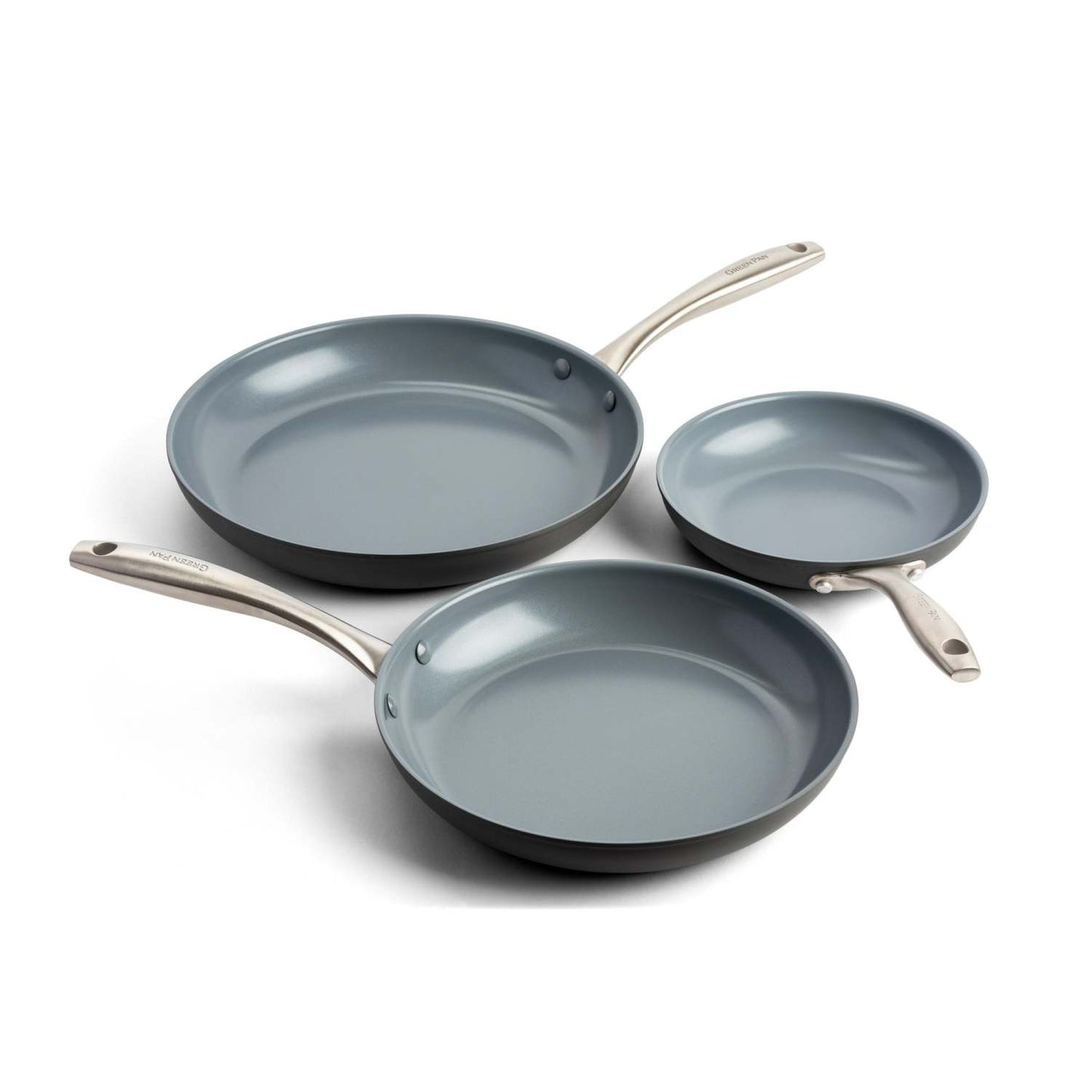 LIMA 3PC CERAMIC NONSTICK FRY PAN SET