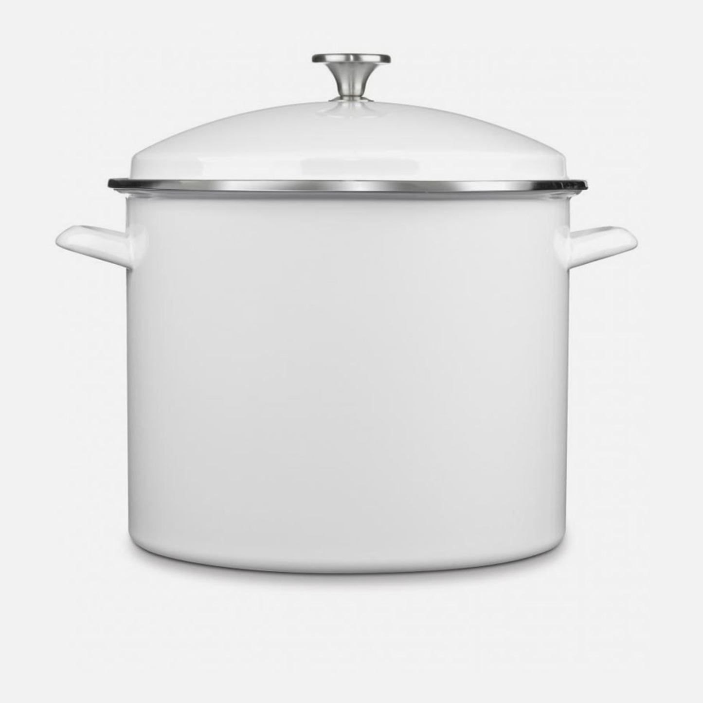 CUISINART CHEF’S CLASSIC ENAMEL ON STEEL 16 QUART STOCKPOT WITH COVER - WHITE