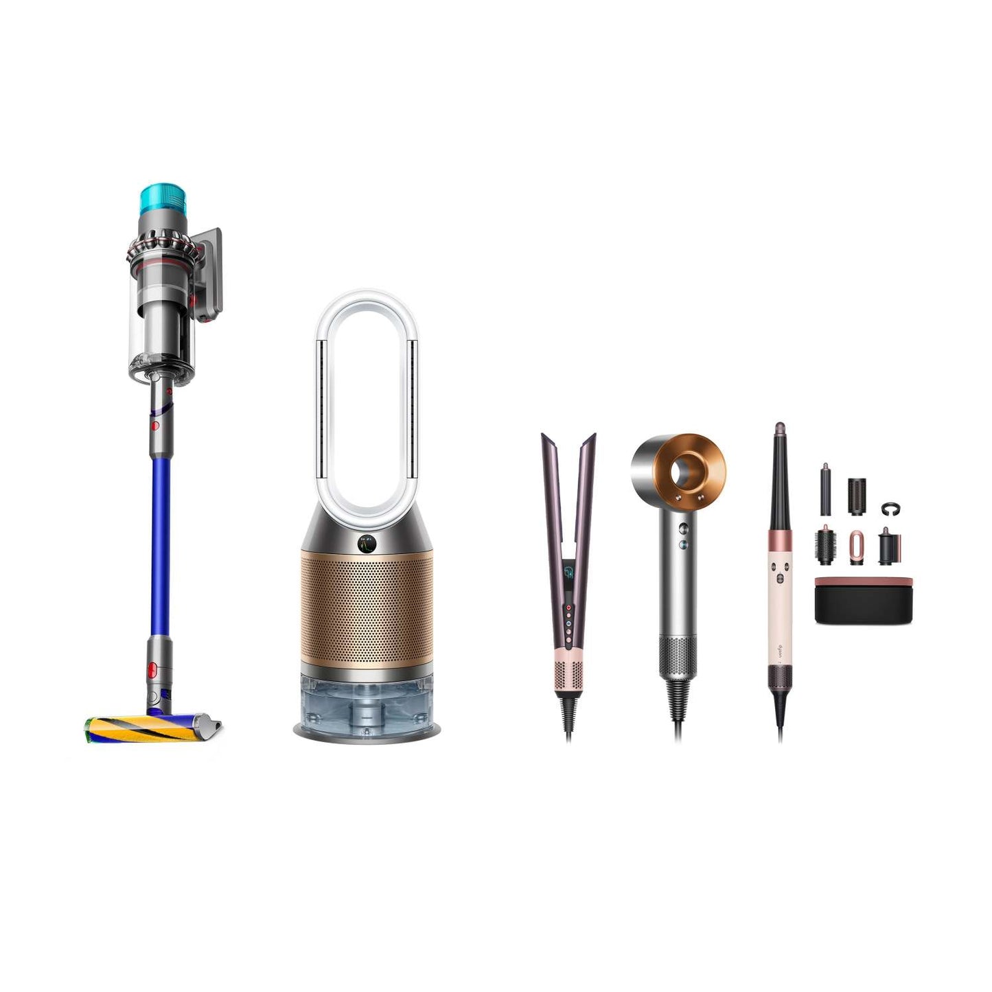 DYSON ULTIMATE BUNDLE - DRYER STYLER STRAIGHTENER PURIFIER & STICK VAC