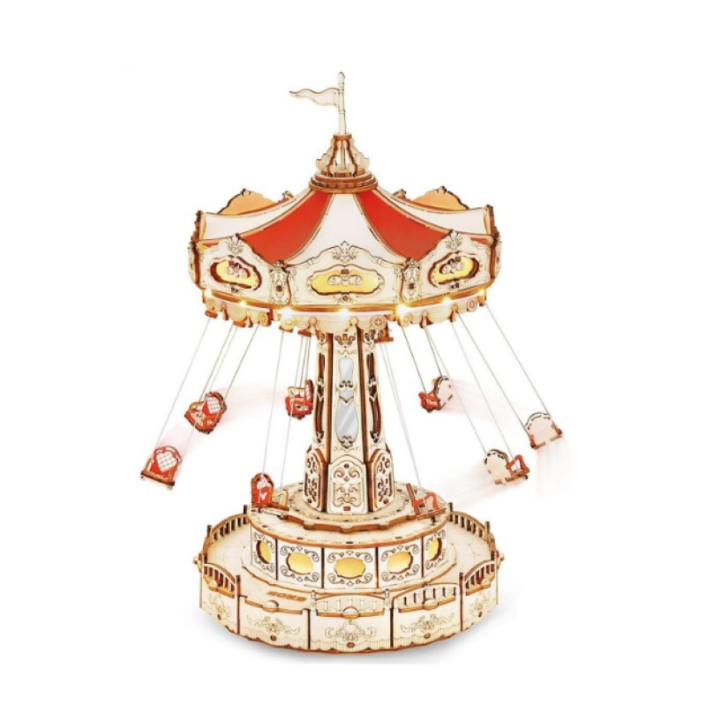 ELECTRO MECHANICAL WOODEN PUZZLE - (SWING RIDE)