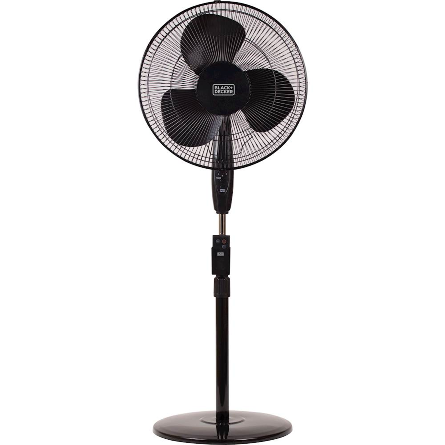 BLACK+DECKER 16 IN. STAND FAN WITH REMOTE, ROUND BASE - BLACK