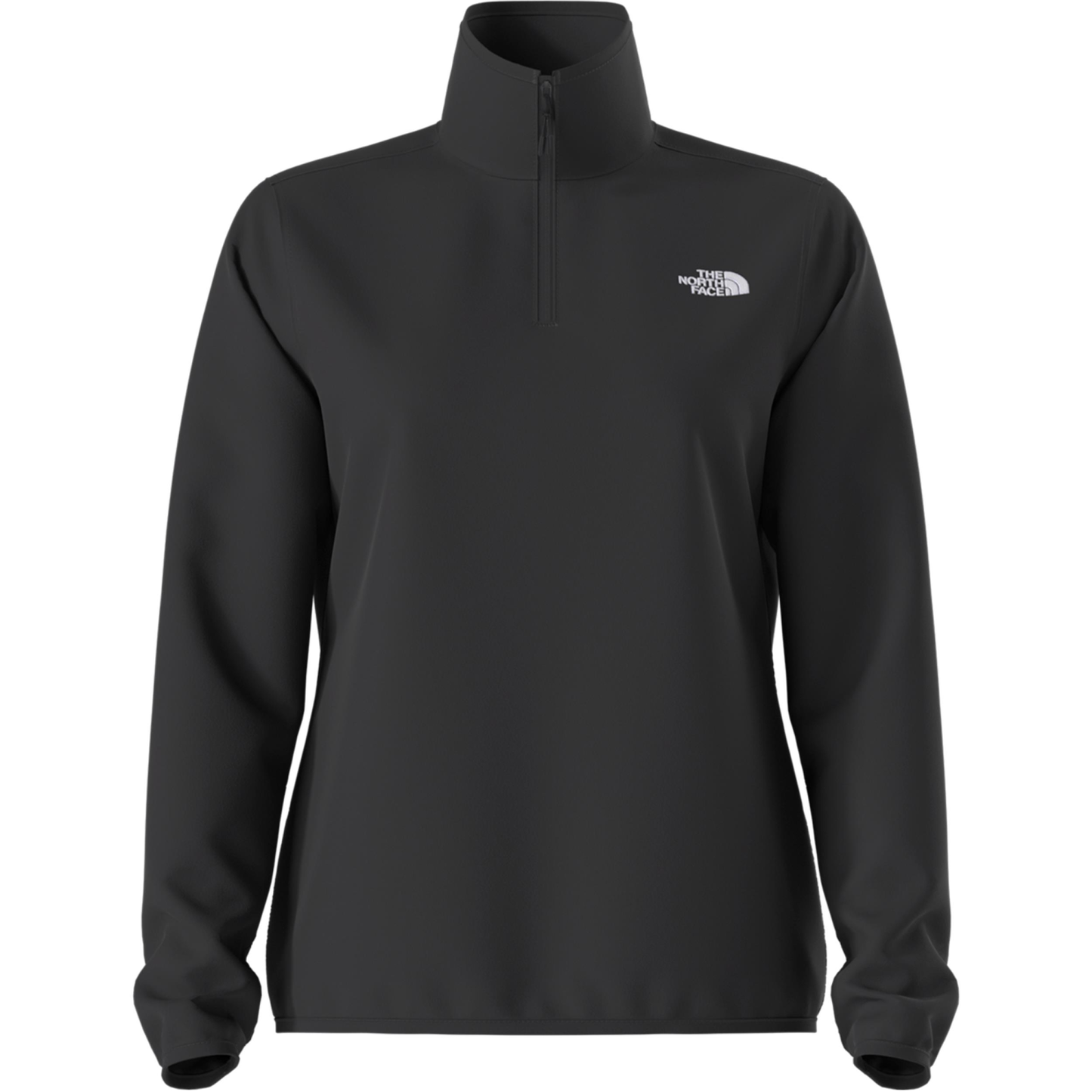 THE NORTH FACE WOMEN'S GLACIER FLEECE 1/4 ZIP JACKET - TNF BLACK