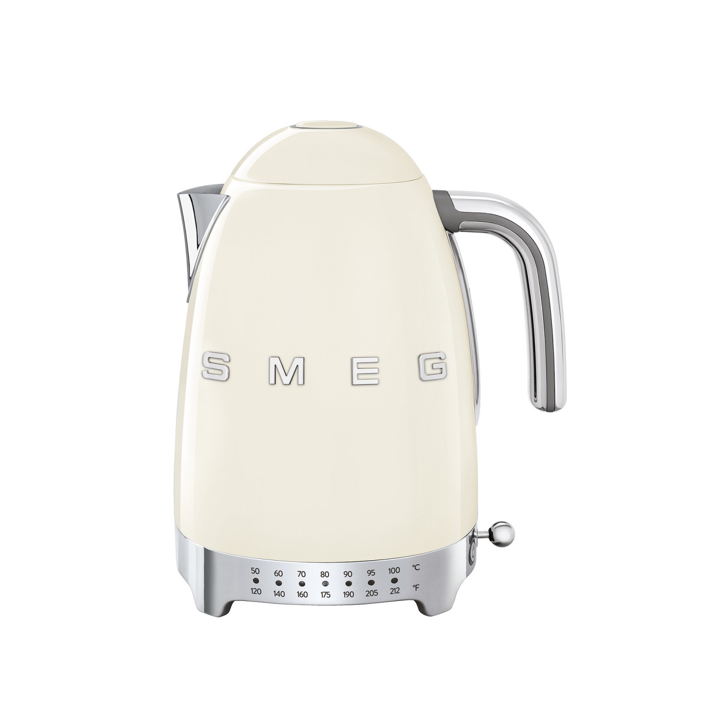 SMEG 50'S RETRO STYLE AESTHETIC 7-CUP VARIABLE TEMP KETTLE - CREAM