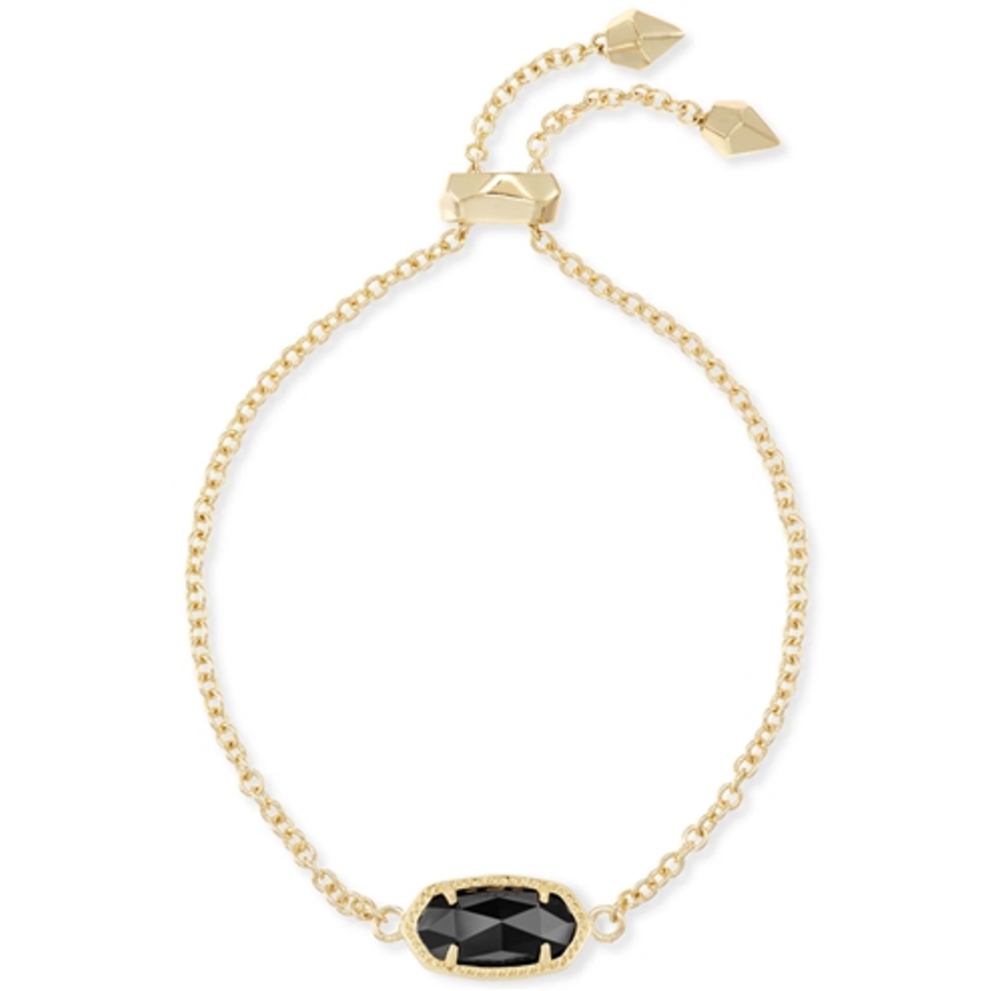 ELAINA BRACELET, GOLD/BLACK