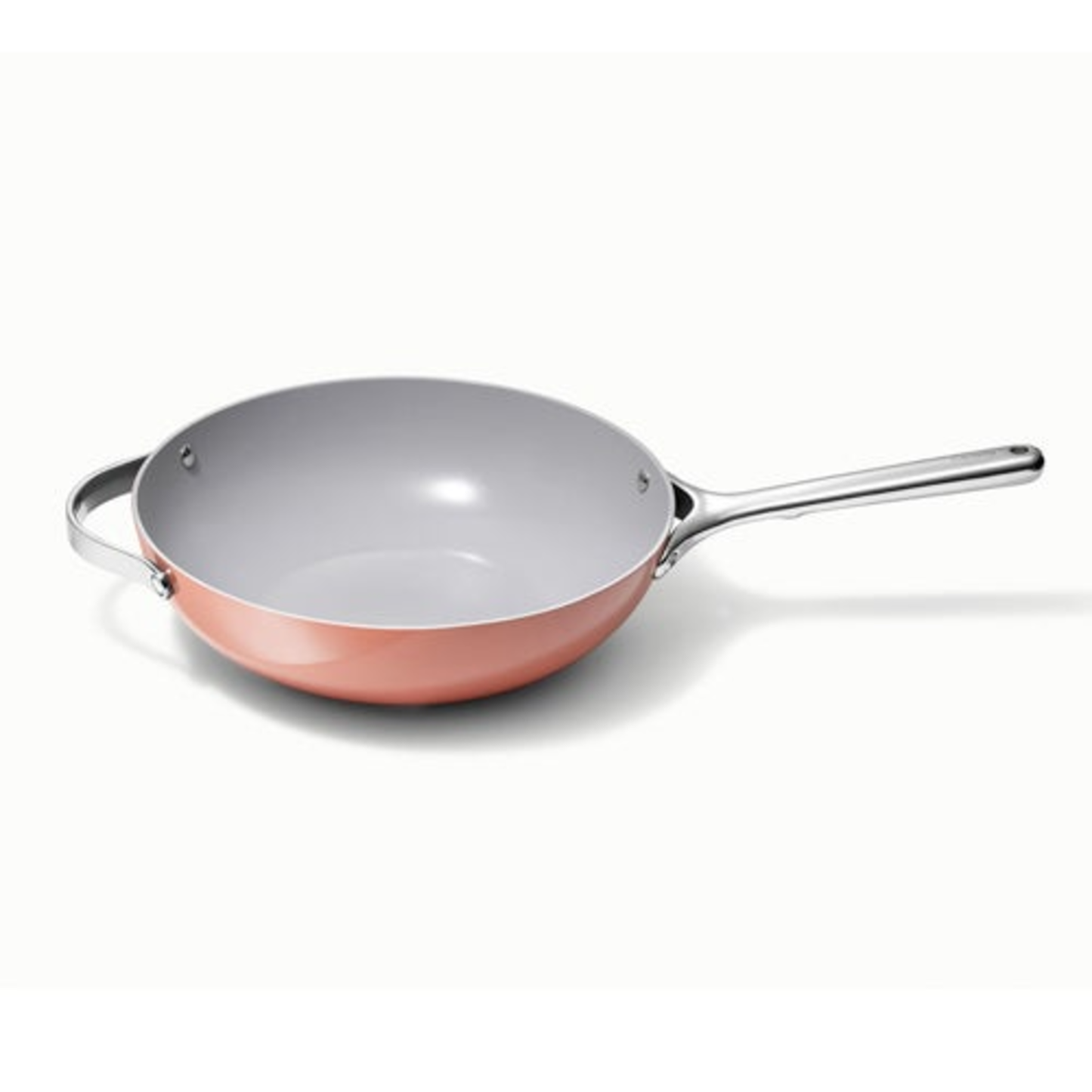 12" NONSTICK CERAMIC STIR FRY PAN PERRACOTTA