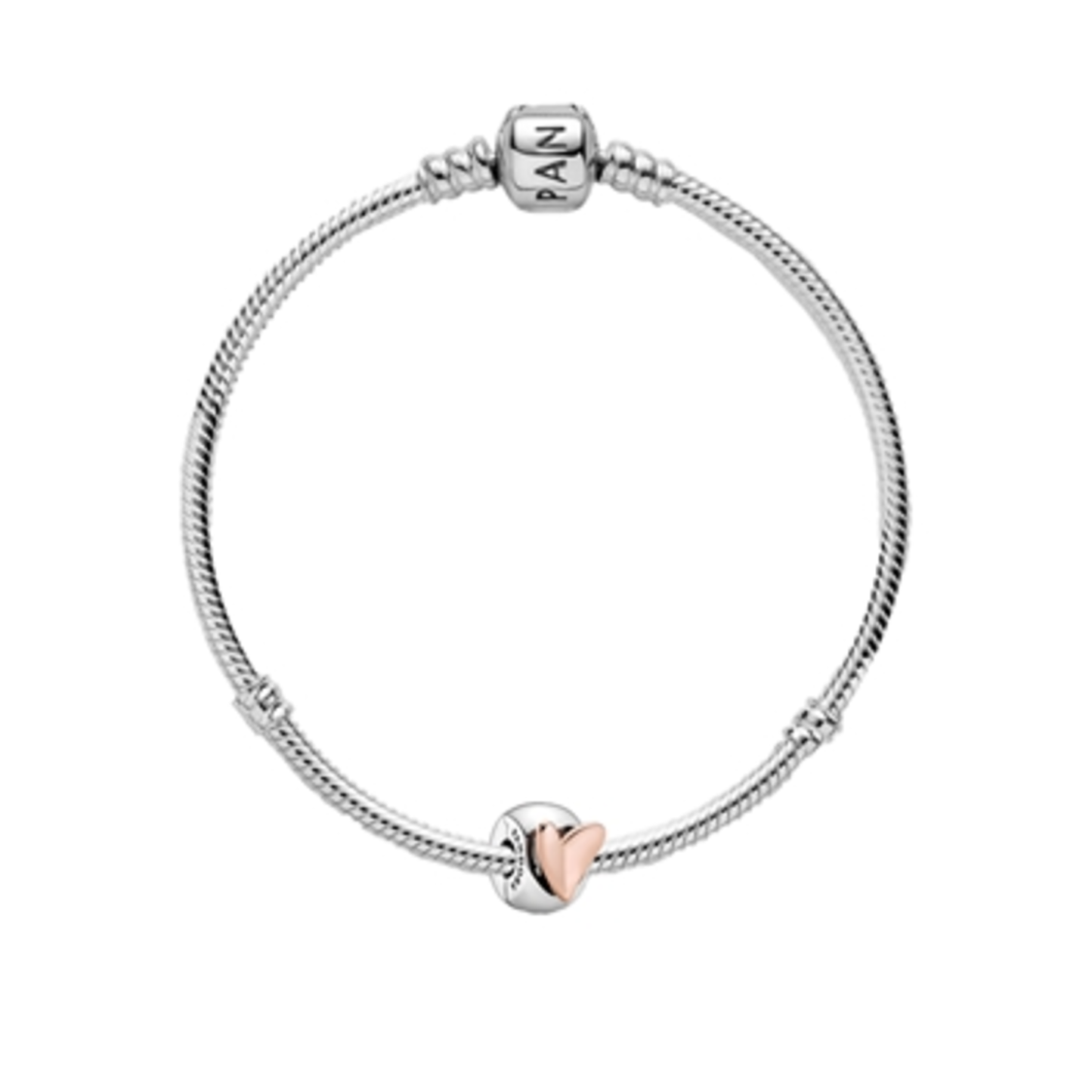 FREEHAND HEART BRACELET, 8.3"