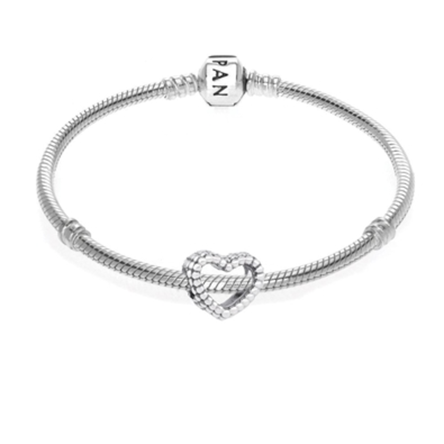 BEADED HEART BRACELET, 7.1"