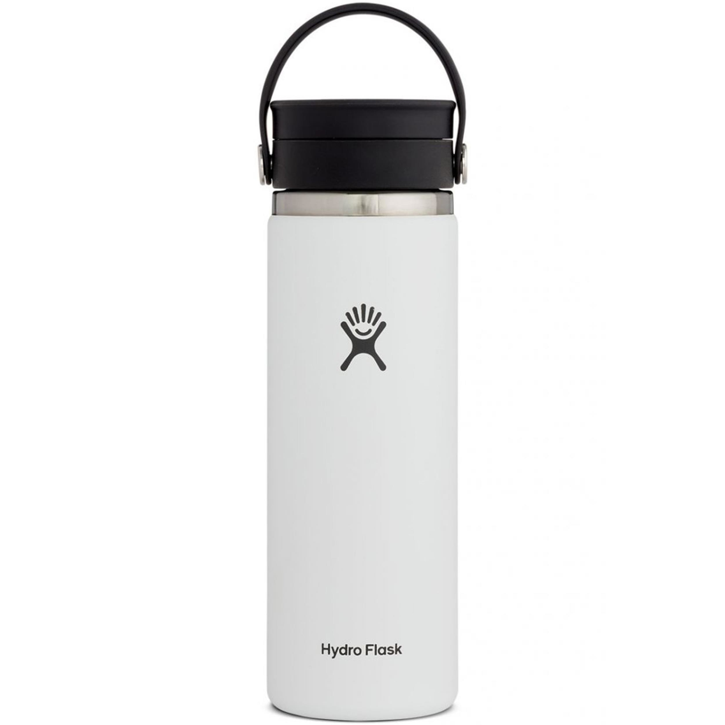 HYDRO FLASK 20 OZ. WIDE MOUTH COFFEE FLASK W/FLEX SIP LID - WHITE