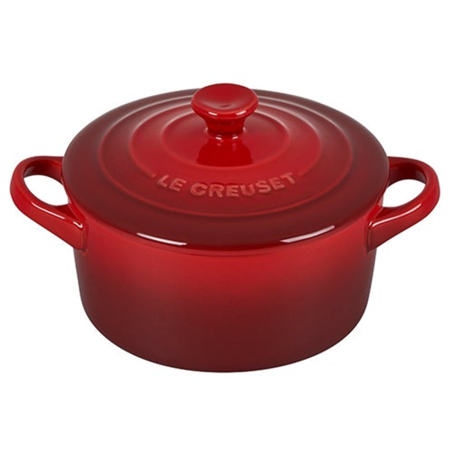 14OZ STONEWARE MINI ROUND COCOTTE CERISE
