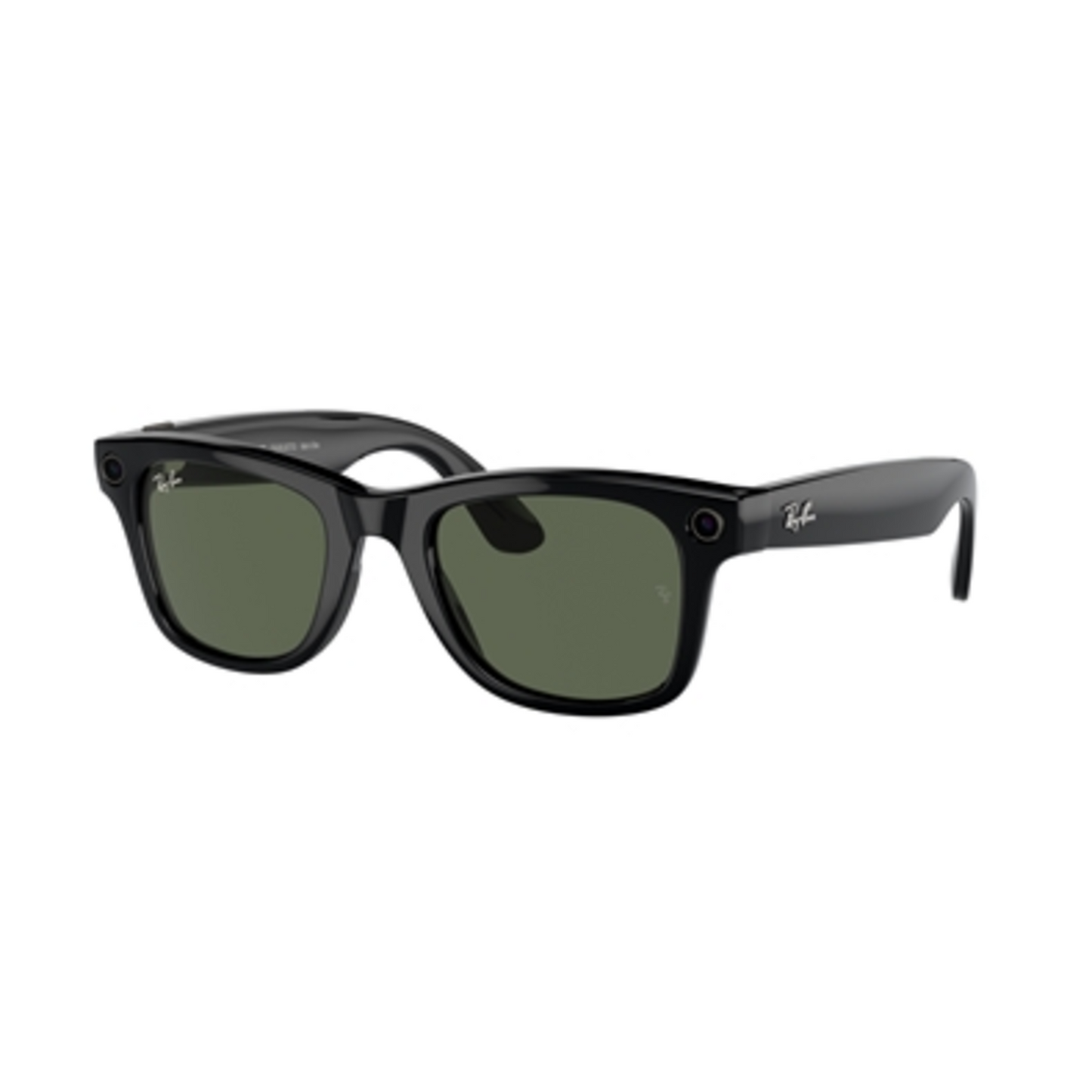 WAYFARER LARGE SUNGLASSES, SHINY BLACK