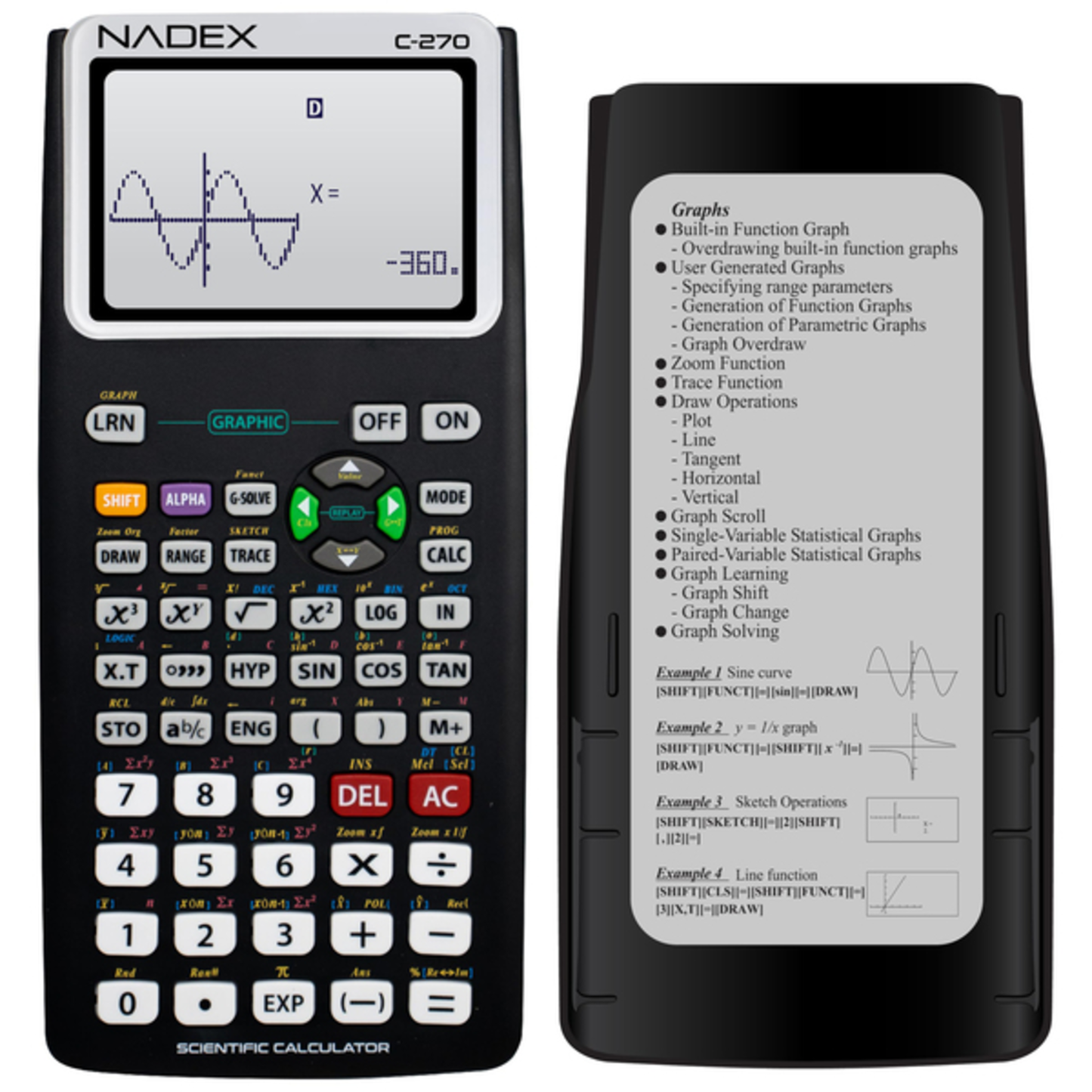SCNTIFIC CALC W/GRPH BLK