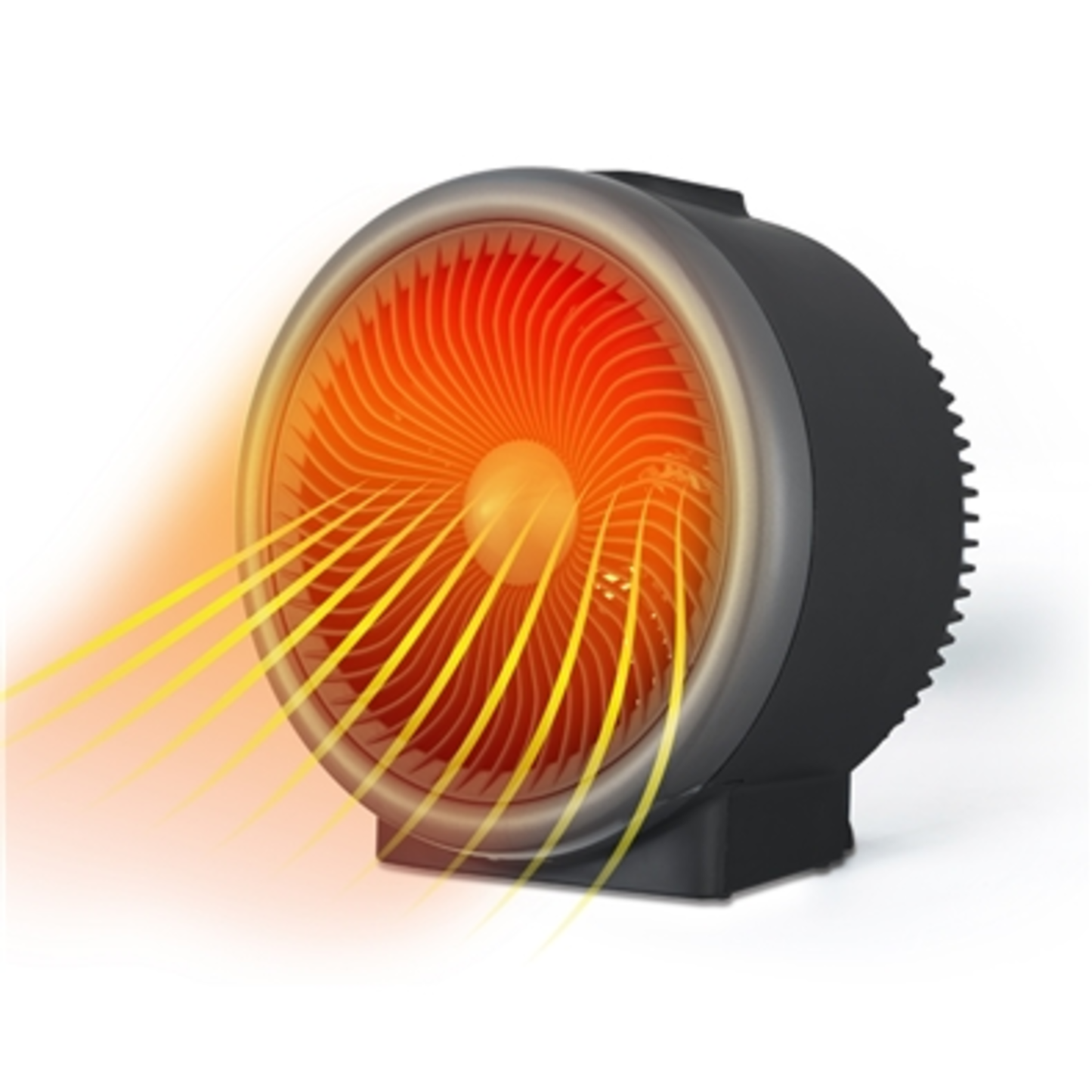 TURBO ELECTRIC HEATER PERSONAL HEATER, BLACK