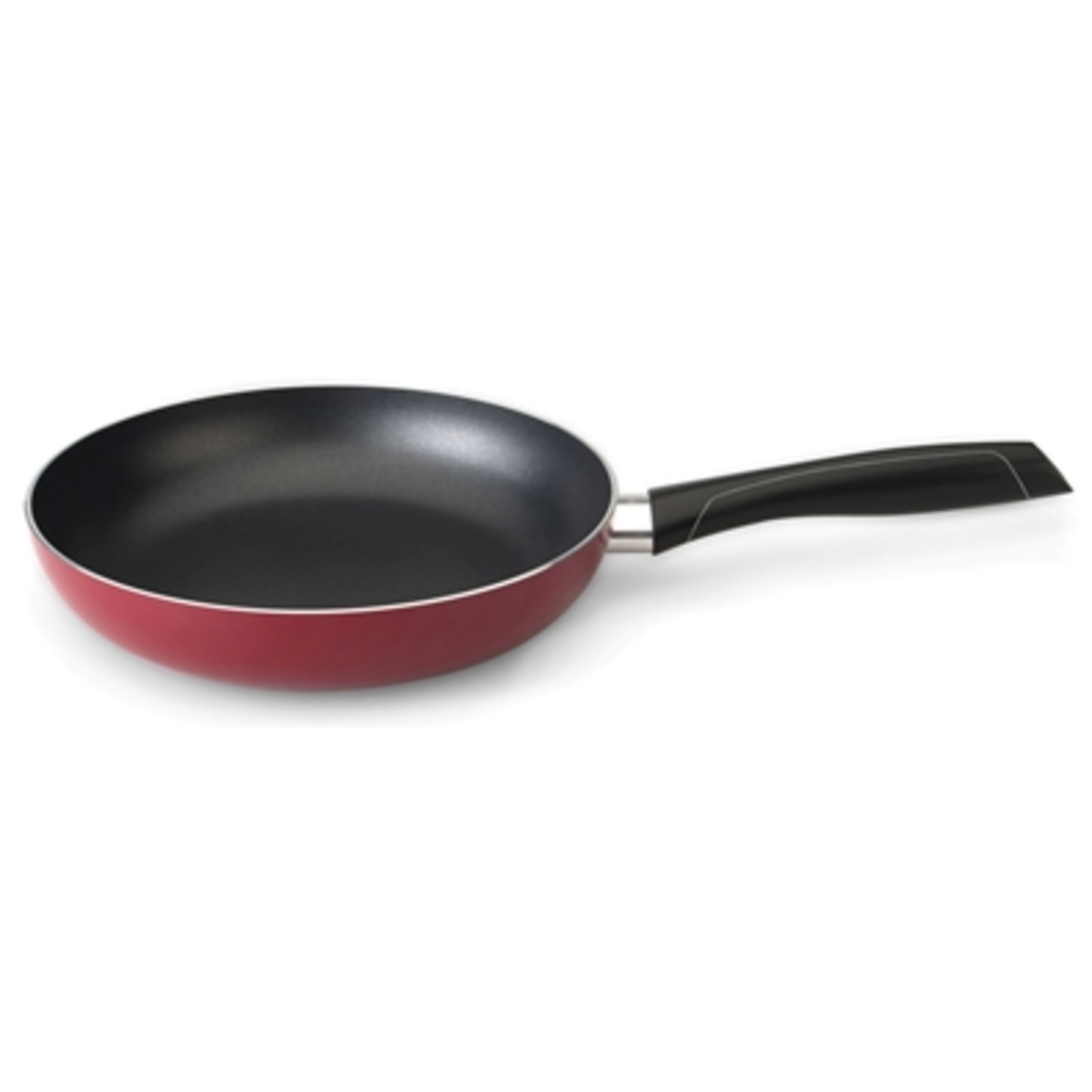 NS CAST ALUM STIR FRY PAN (NON-INDUCTION, RED/BLACK, 9.5"
