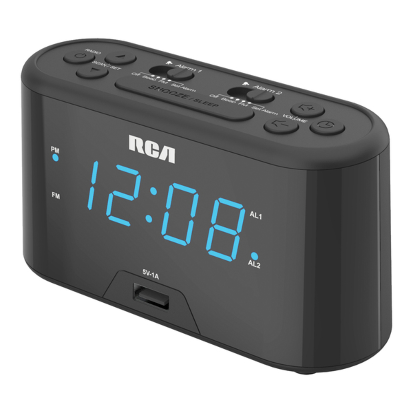 DIGITAL CLOCK RADIO W/USB