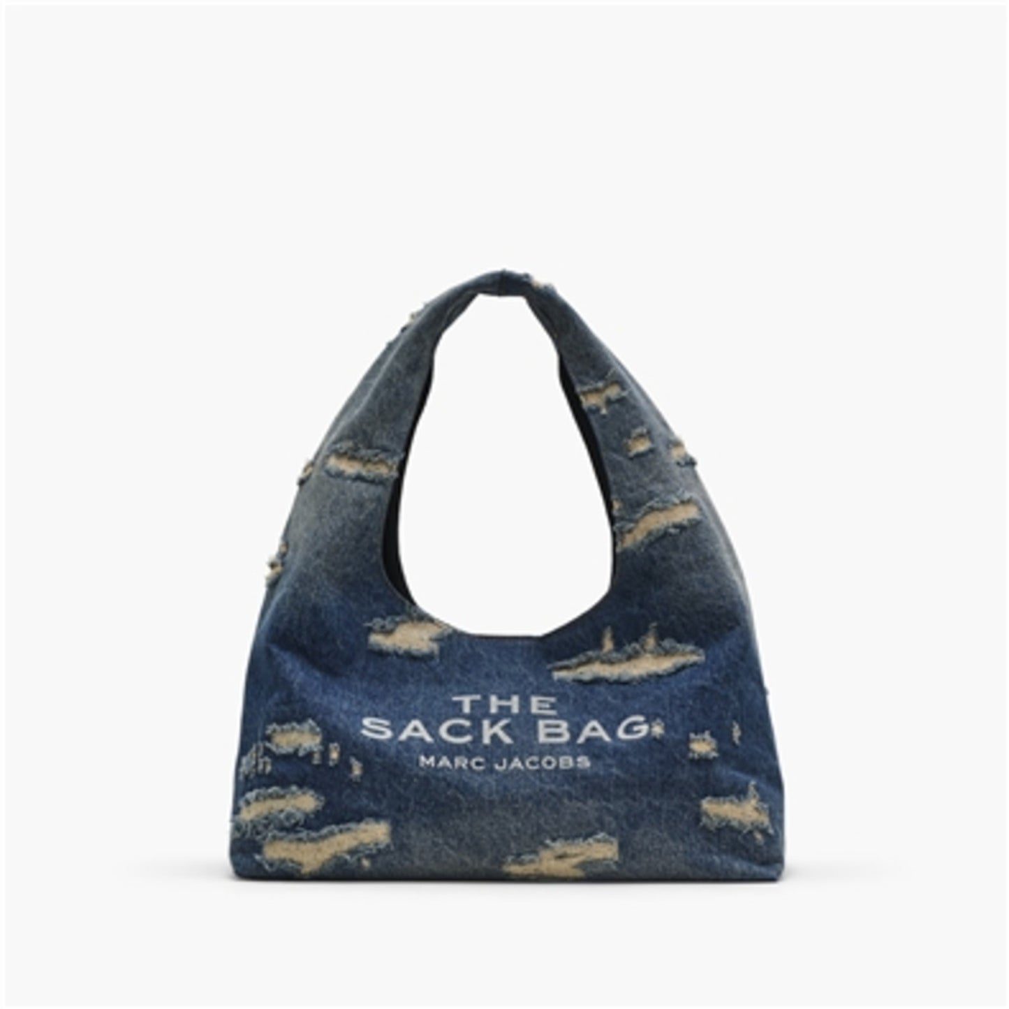 THE RIP AND REPAIR DENIM SACK BAG, PUNK INDIGO
