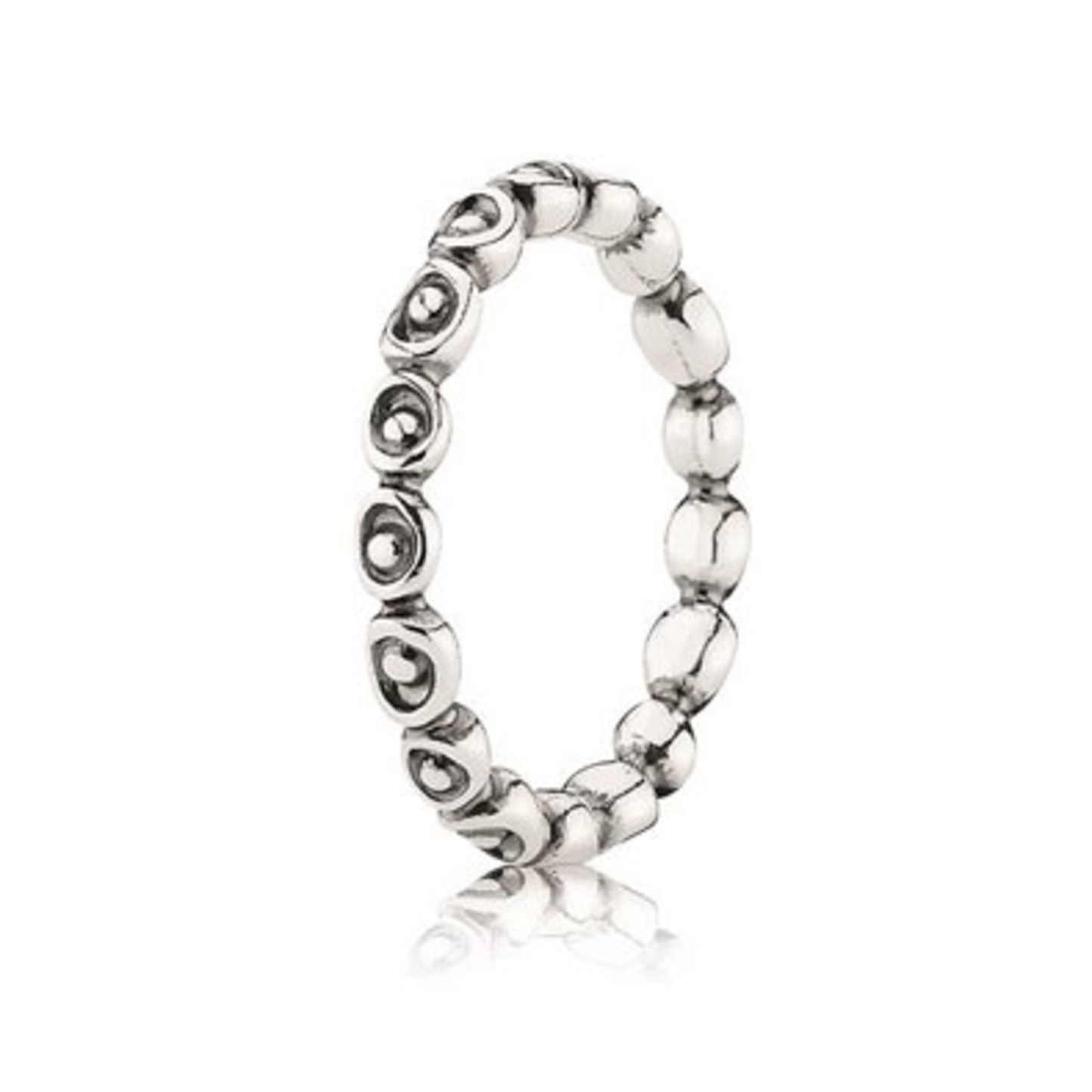 SILVER CELEBRATION RING, STERLING SILVER, 7