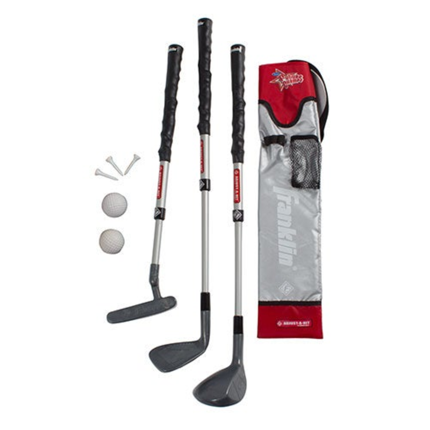 YOUTH GOLF SET GRAY/RED