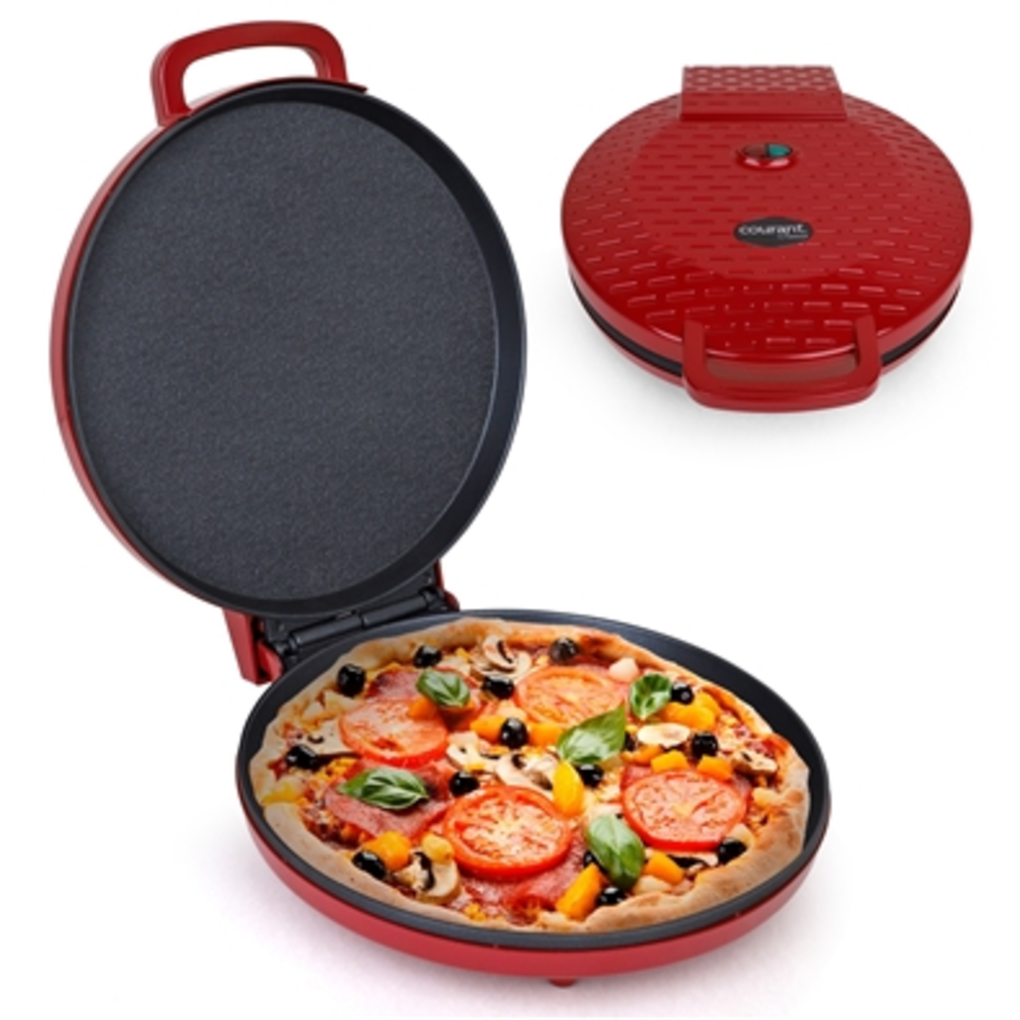 PIZZA MAKER AND GRIDDLE, RED, 12''