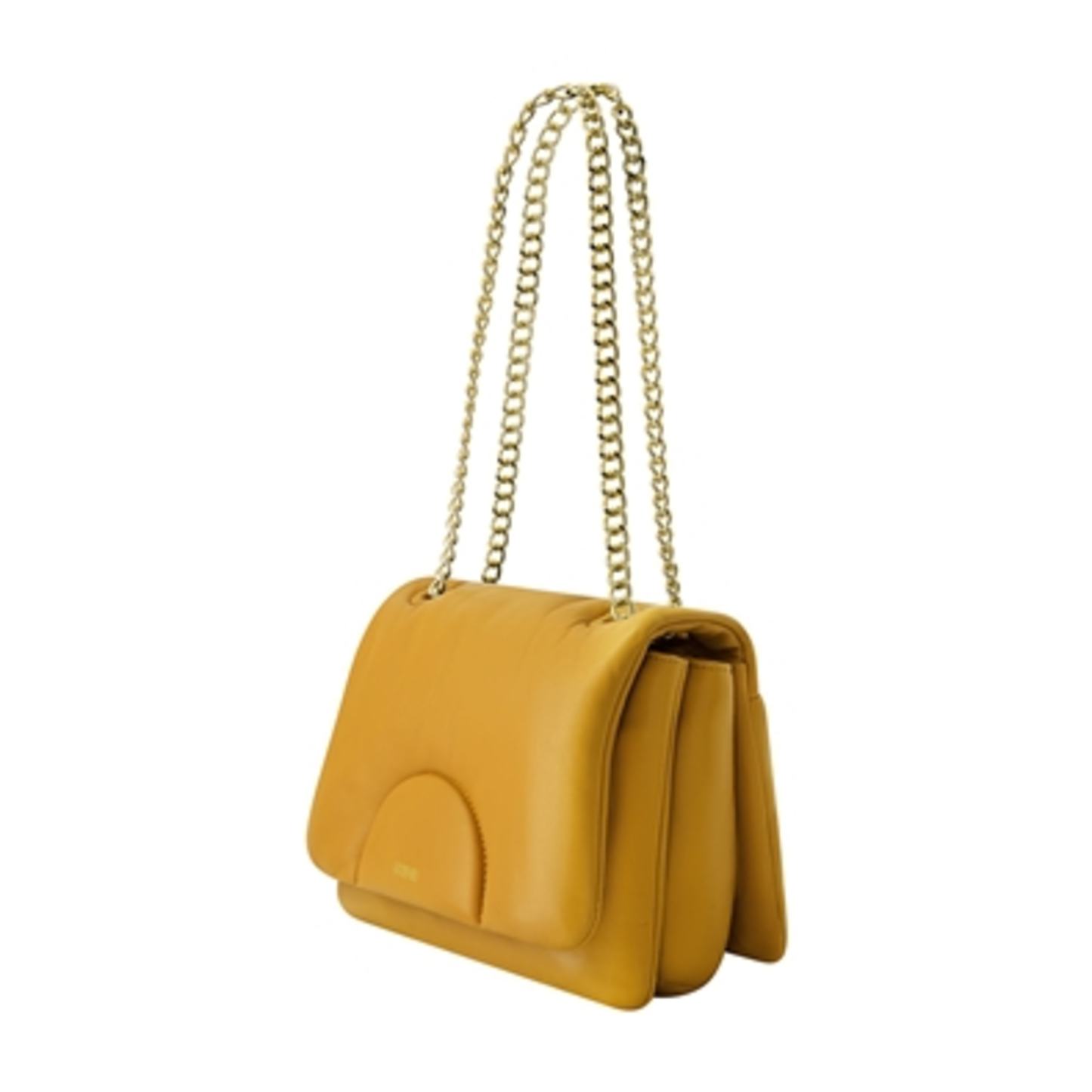 CONVERTIBLE CHAIN SHOULDER BAG, CUB YELLOW