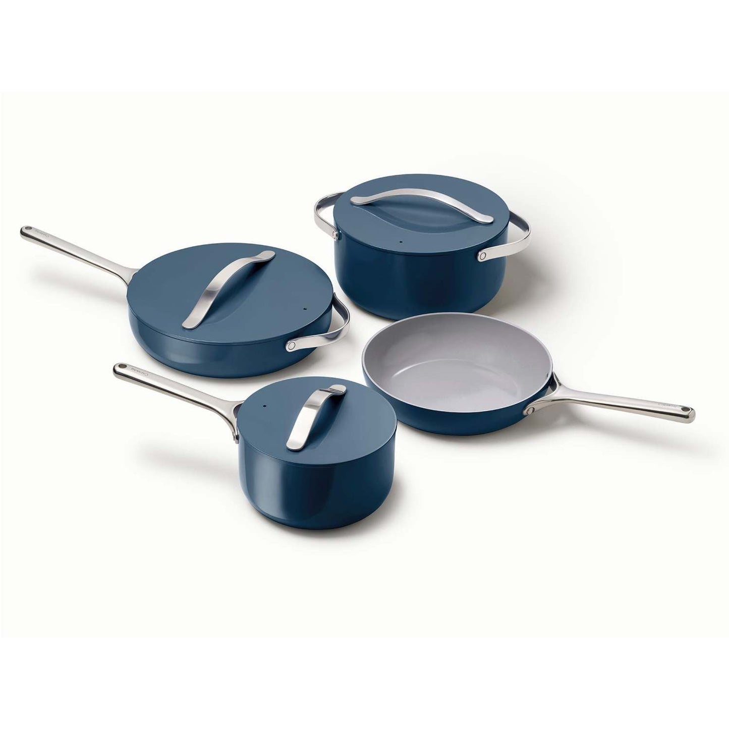 NON-TOXIC NONSTICK CERAMIC COOKWARE SET NAVY
