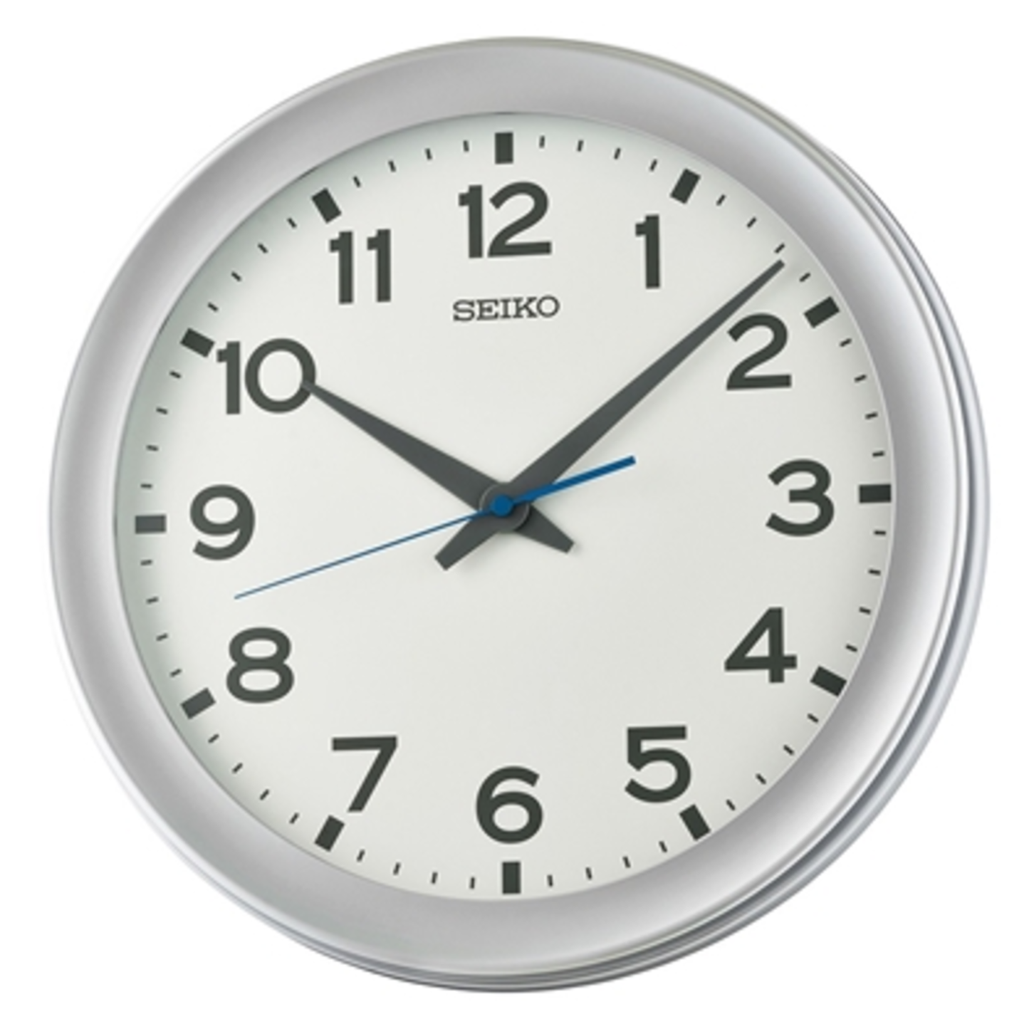 CARTER WALL CLOCK, SILVER